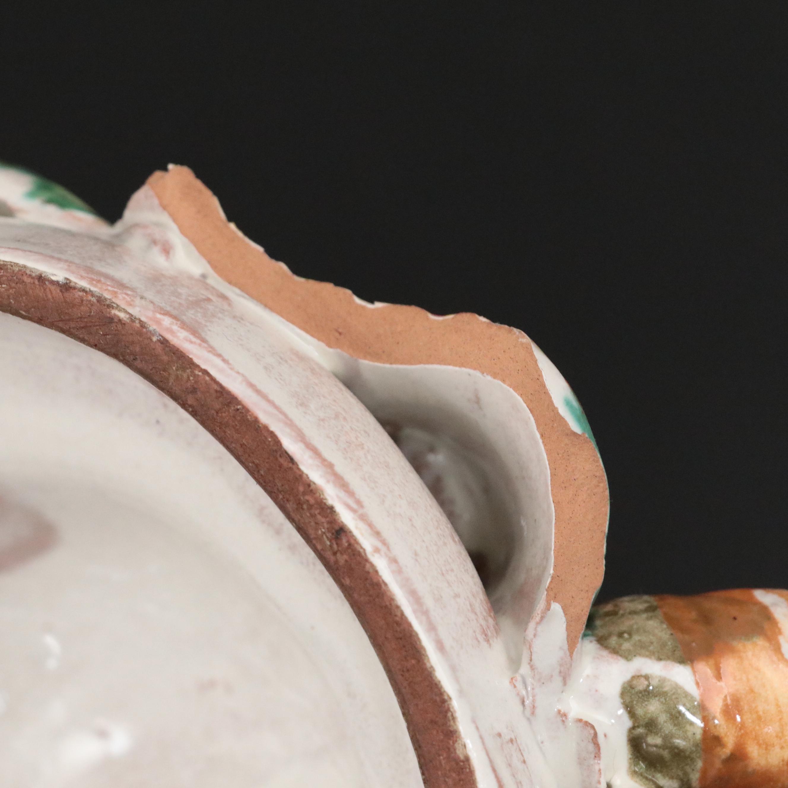 Italian Majolica Wall Hanging Masks