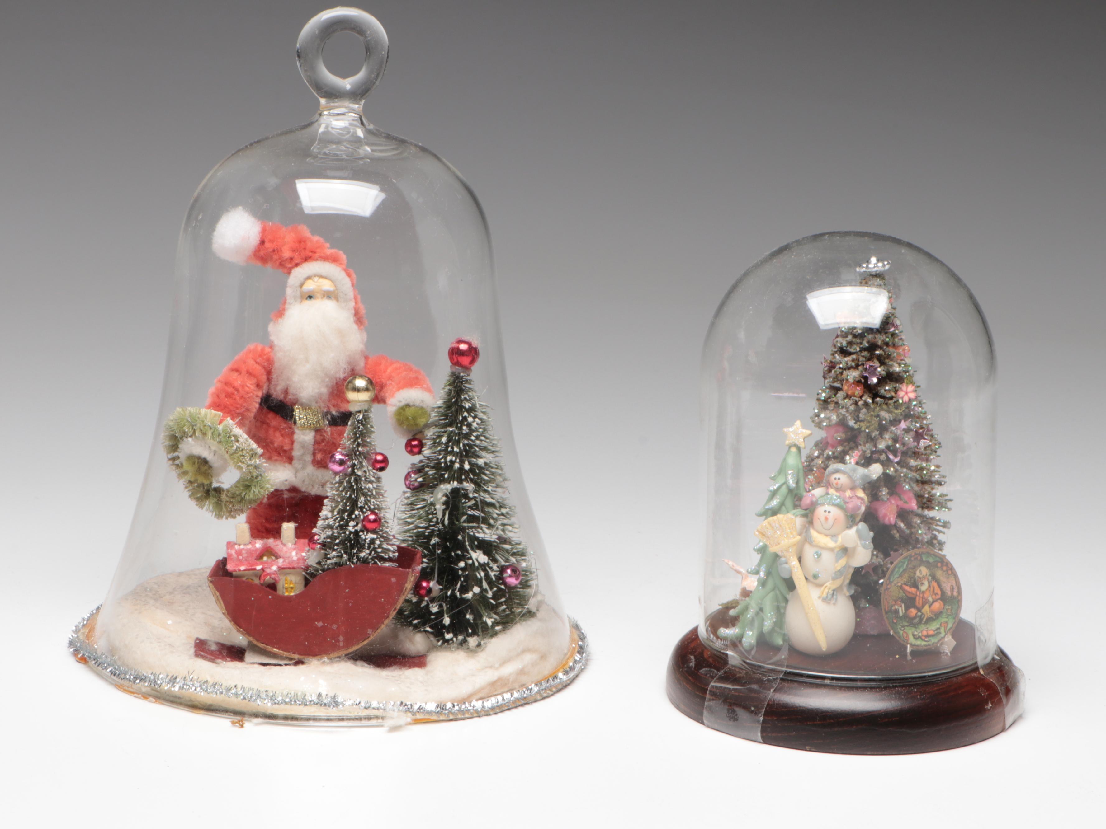 Plush Snowman Figure, Santa and Christmas Tree Displays, Ornaments and More