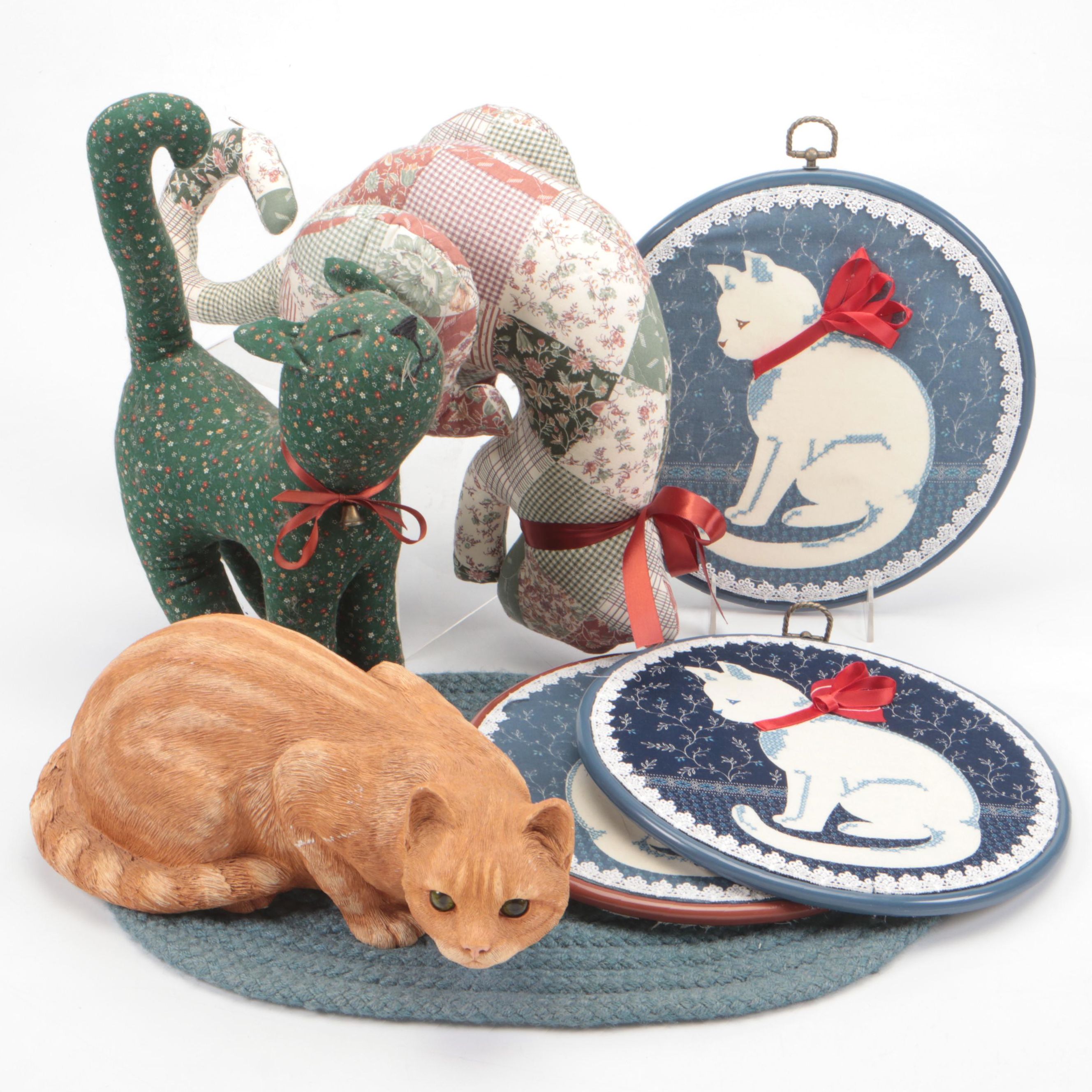 Sandicast "Tabby-Red" Figurine with Fabric Cat Figurines and More