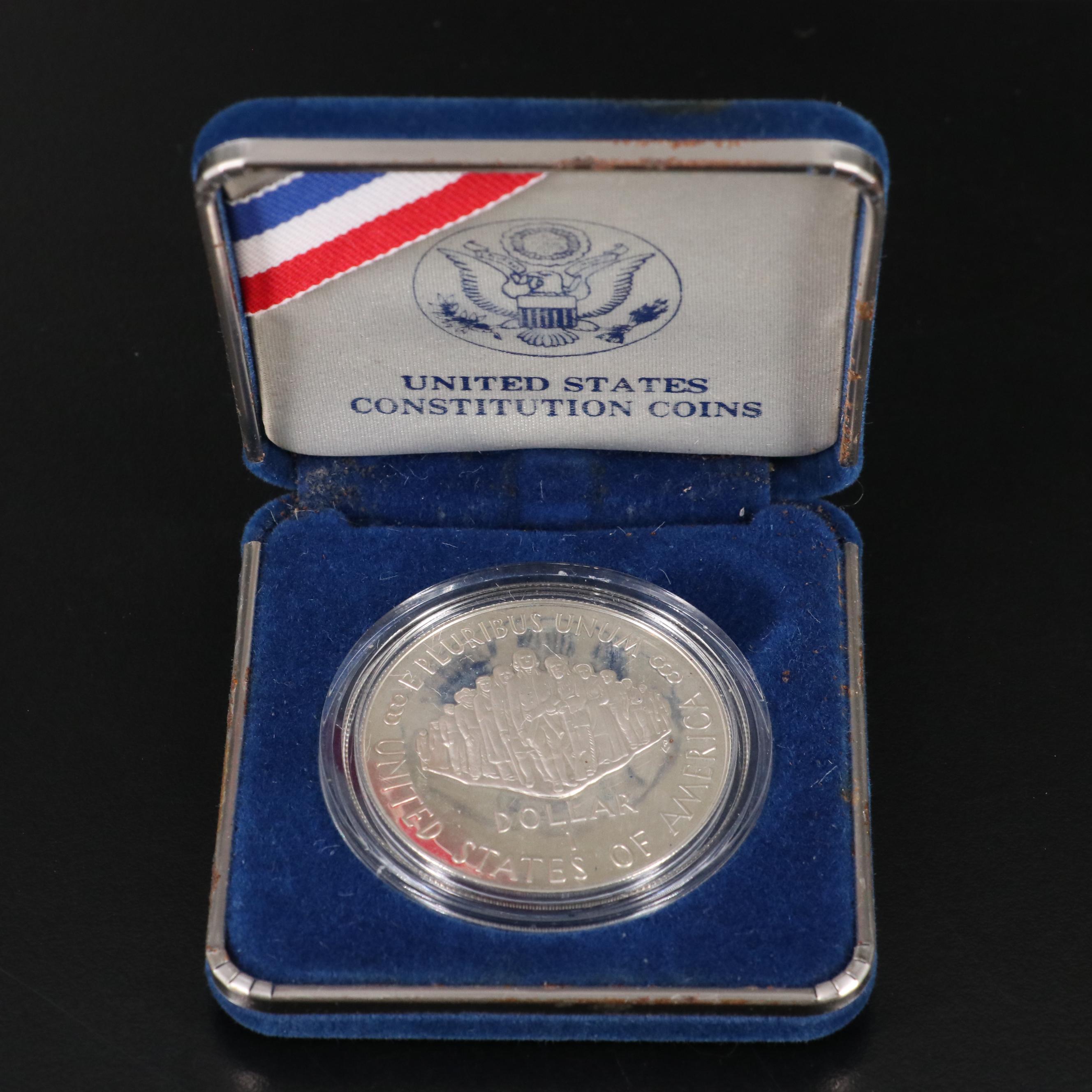 Five Modern Commemorative Silver Dollars