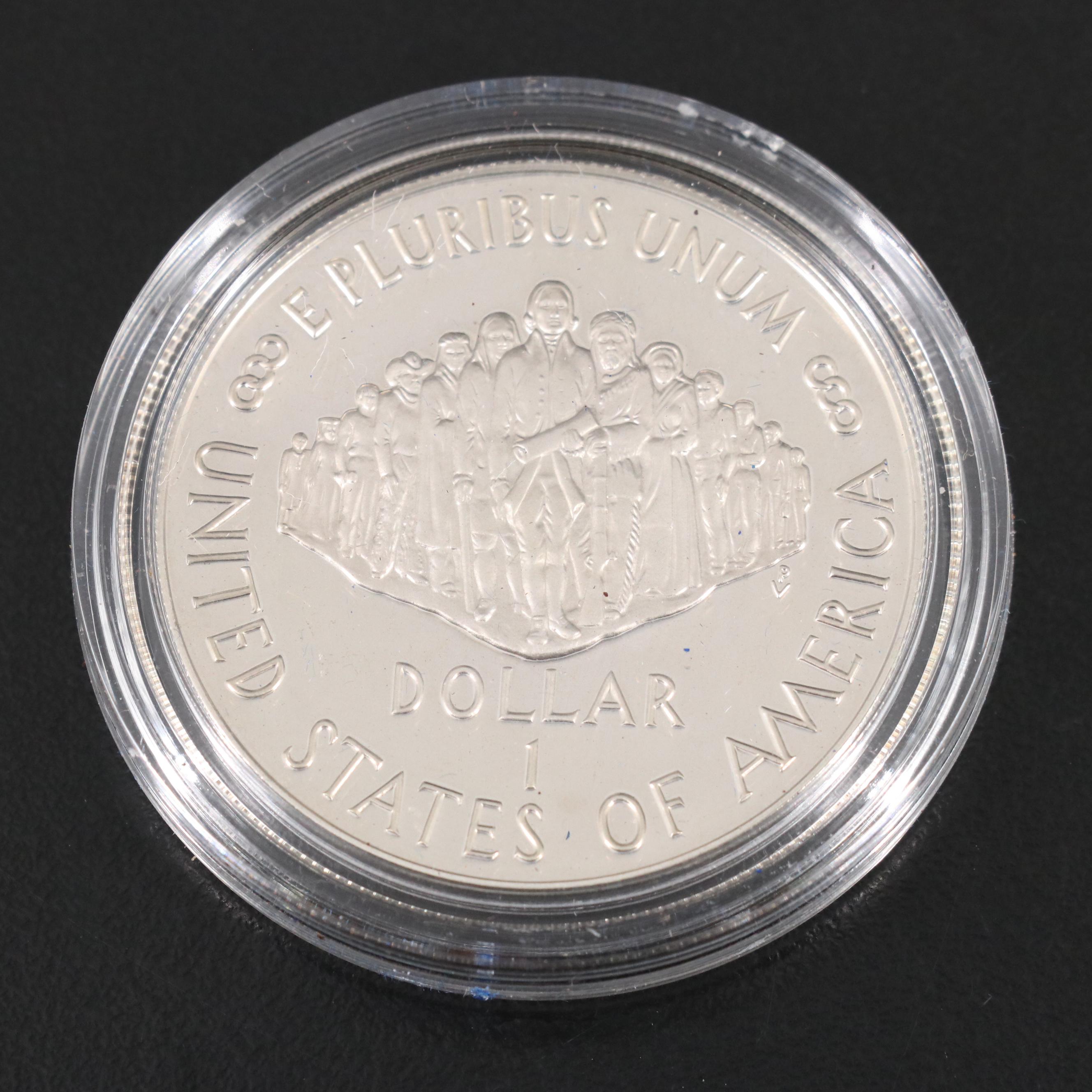 Five Modern Commemorative Silver Dollars