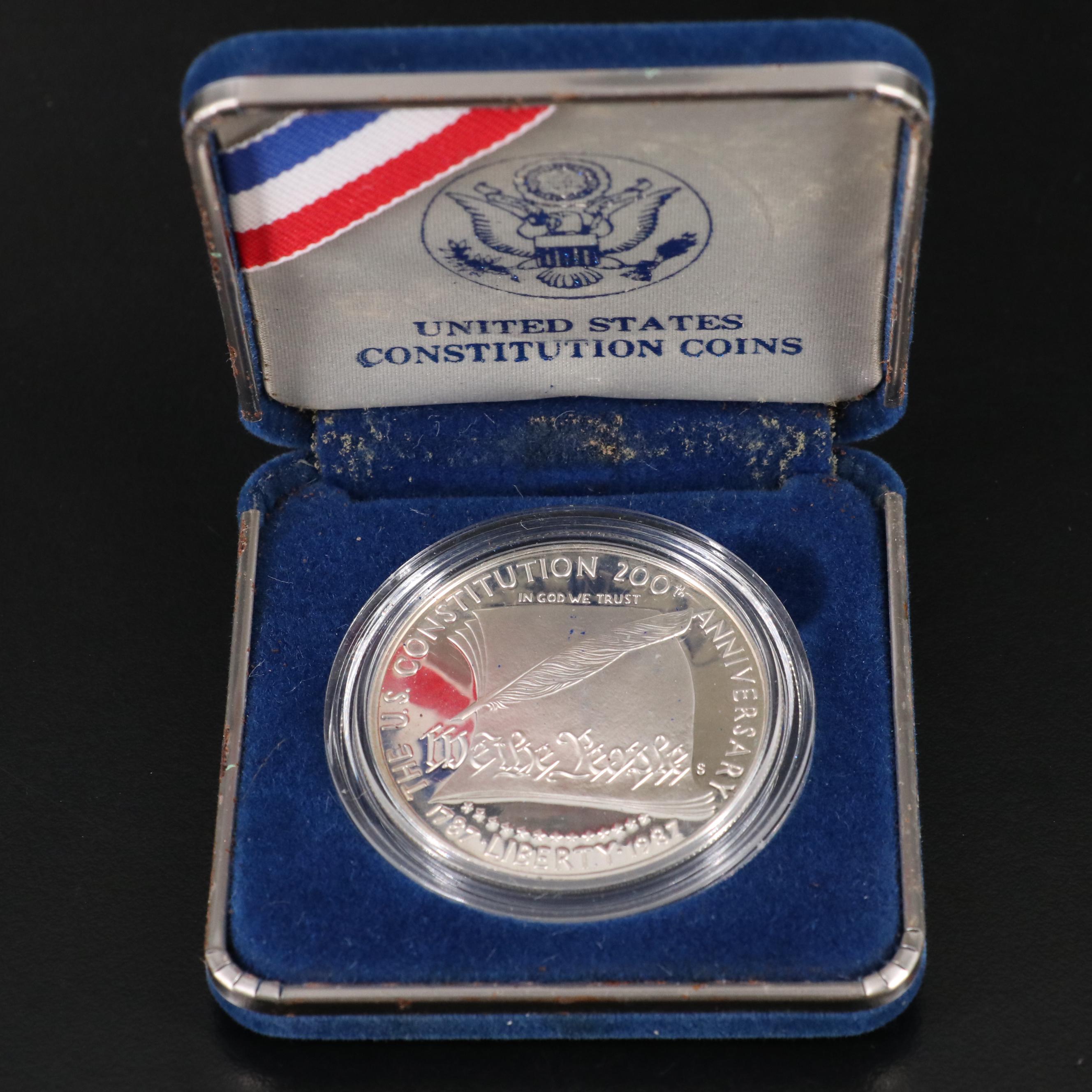 Five Modern Commemorative Silver Dollars