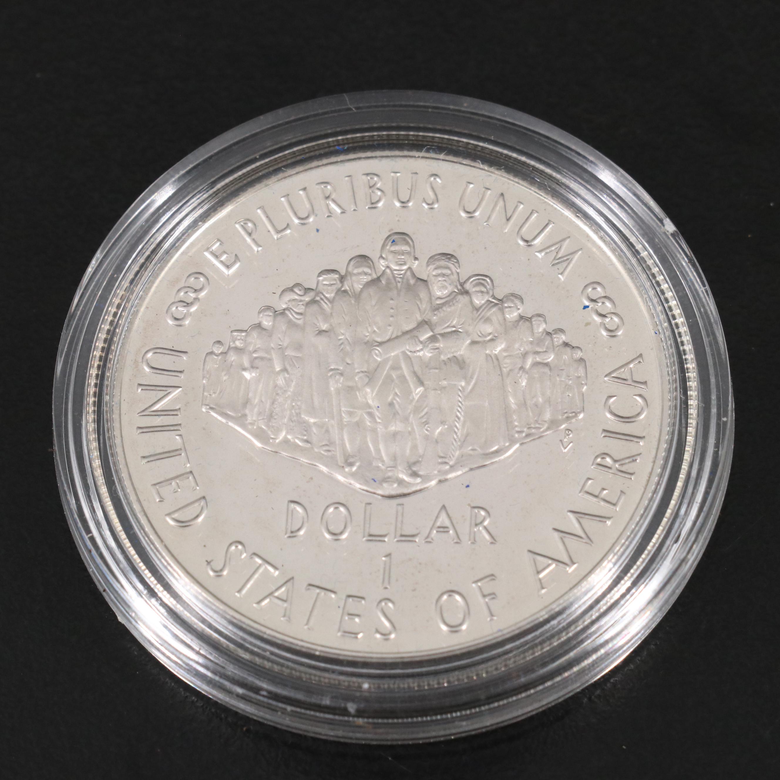 Five Modern Commemorative Silver Dollars