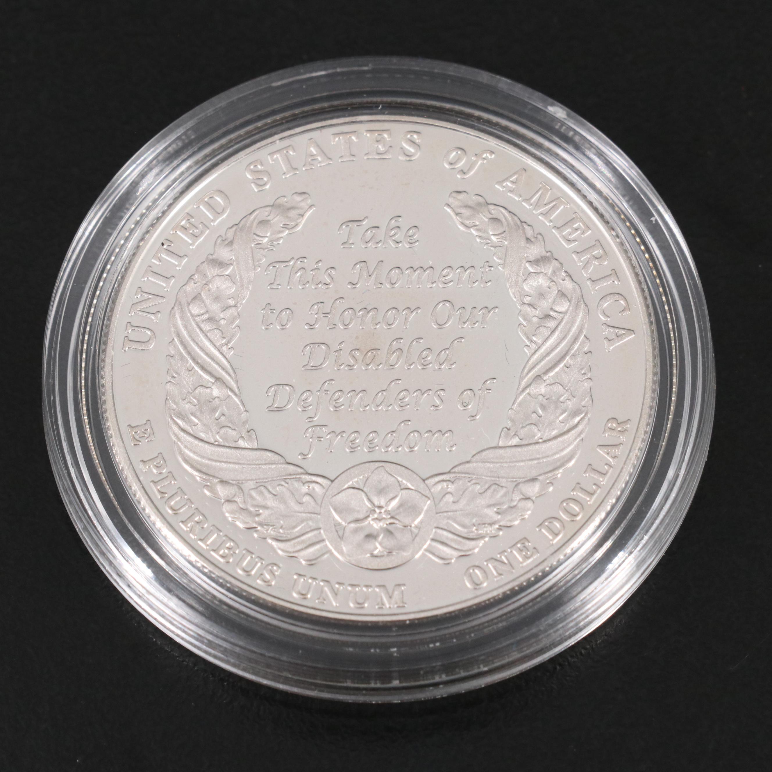 Five Modern Commemorative Silver Dollars