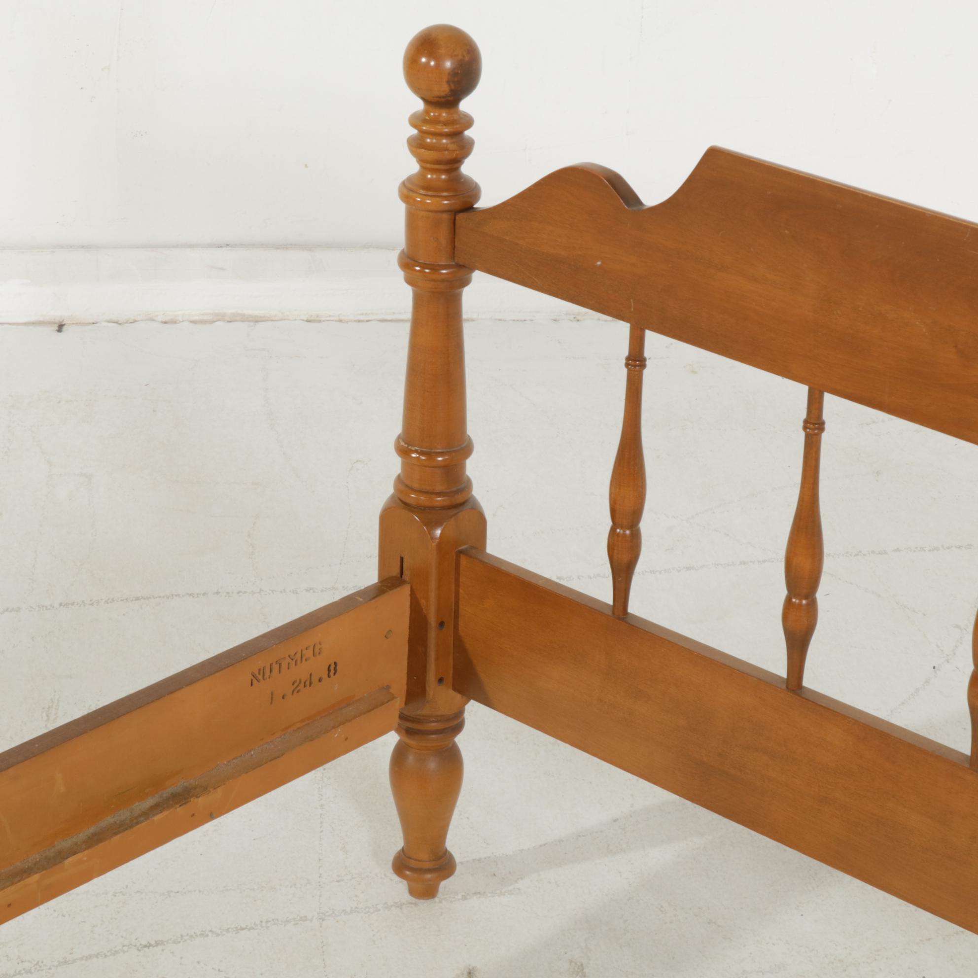 Ethan Allen "American Traditional" Maple Bed, Chests and Bookcases