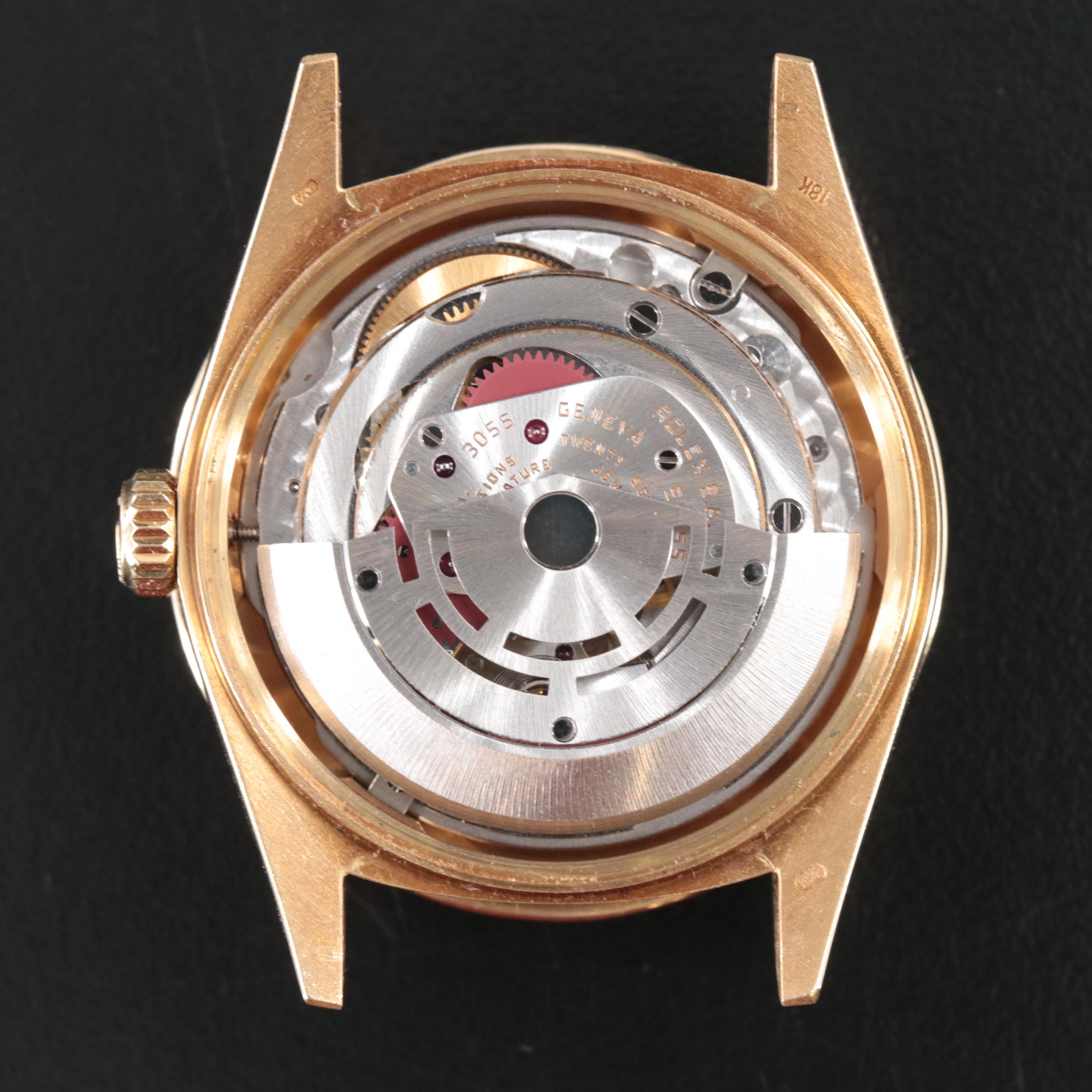 1987 Rolex 18k Day-Date 2.16 CTW Custom Diamond Dial & Bezel Watch