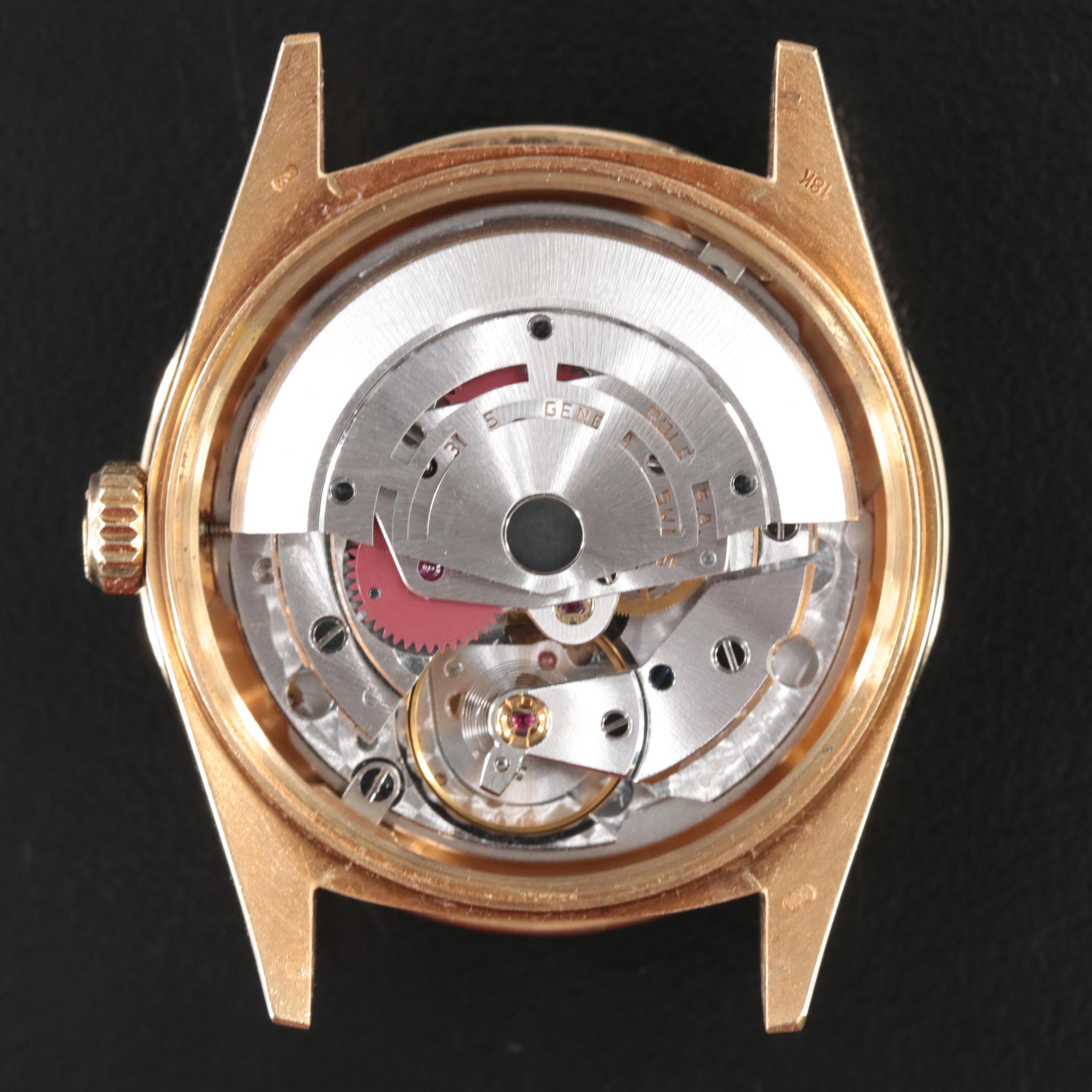 1987 Rolex 18k Day-Date 2.16 CTW Custom Diamond Dial & Bezel Watch