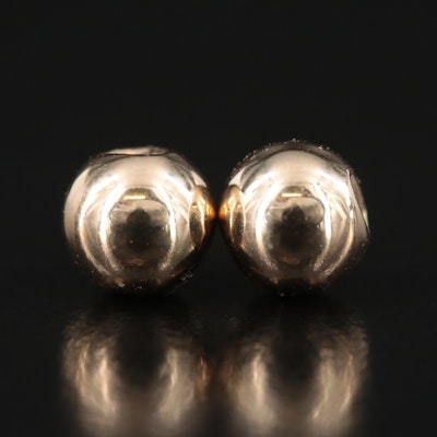 14K Sphere Stud Earrings