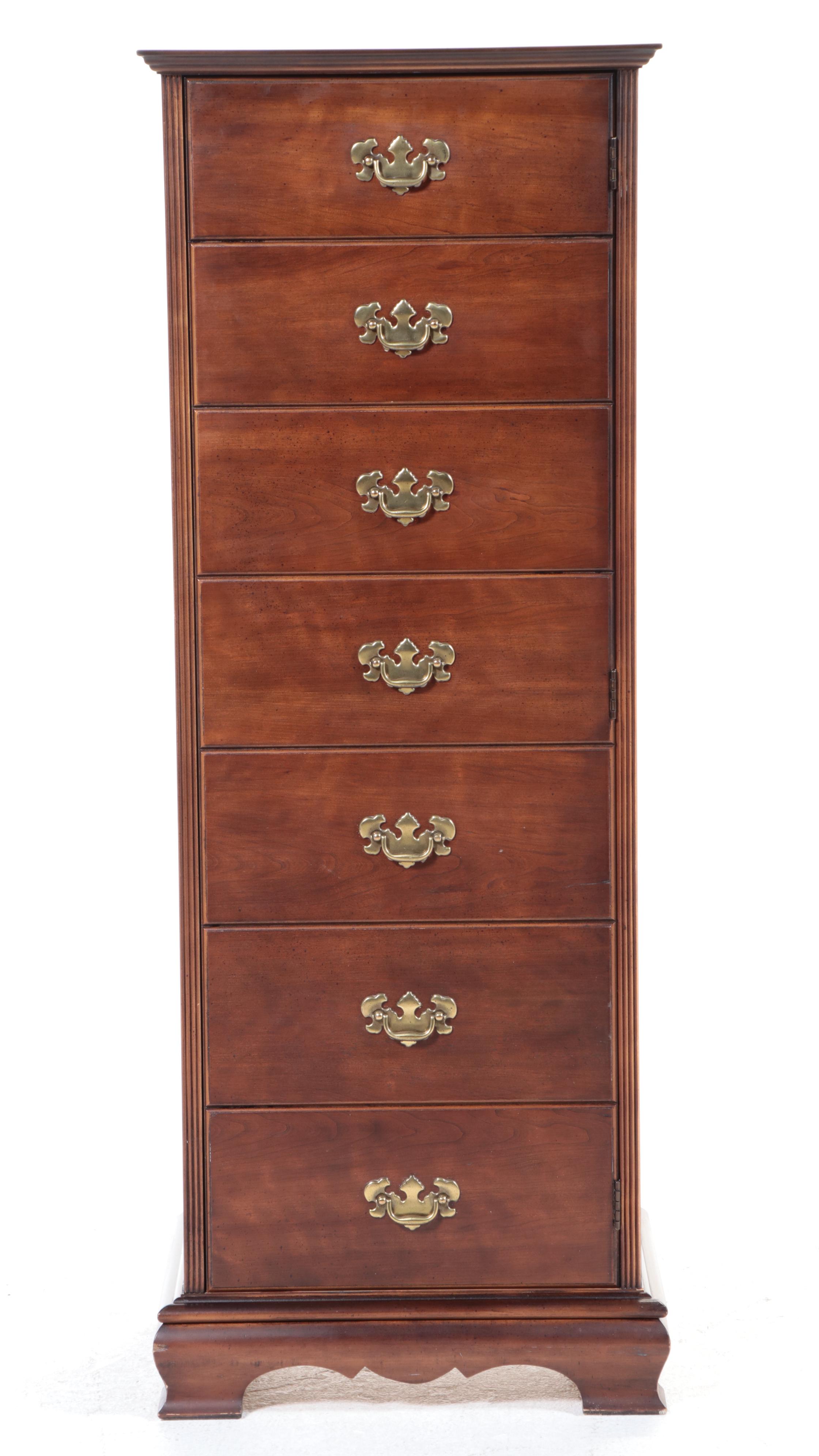 Lane "Armoire Collection" Federal Style Cherrywood and Cedar Linen Cabinet