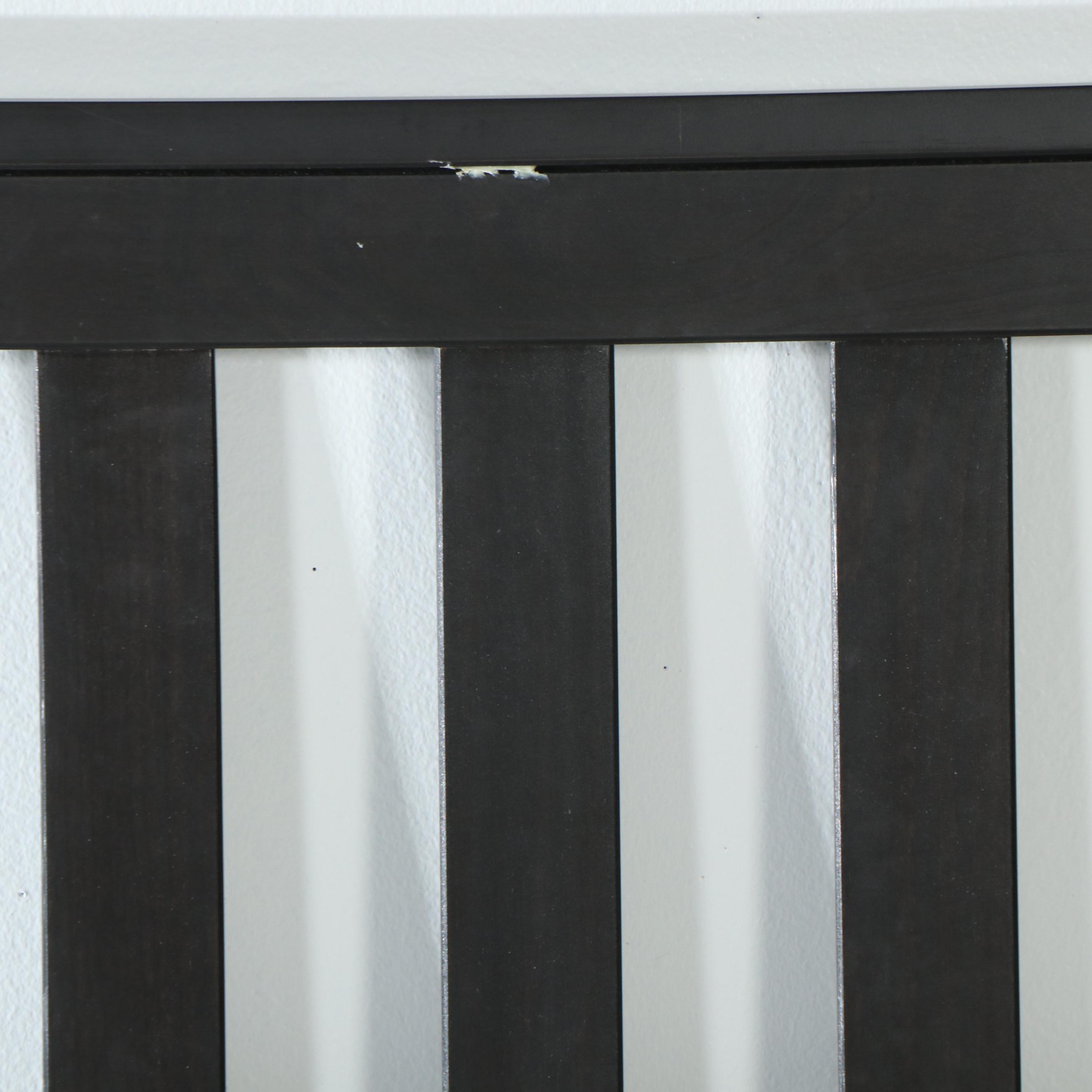 Carina Bengs for IKEA "Hemnes" Pine Queen Size Bed Frame in Black-Brown Finish