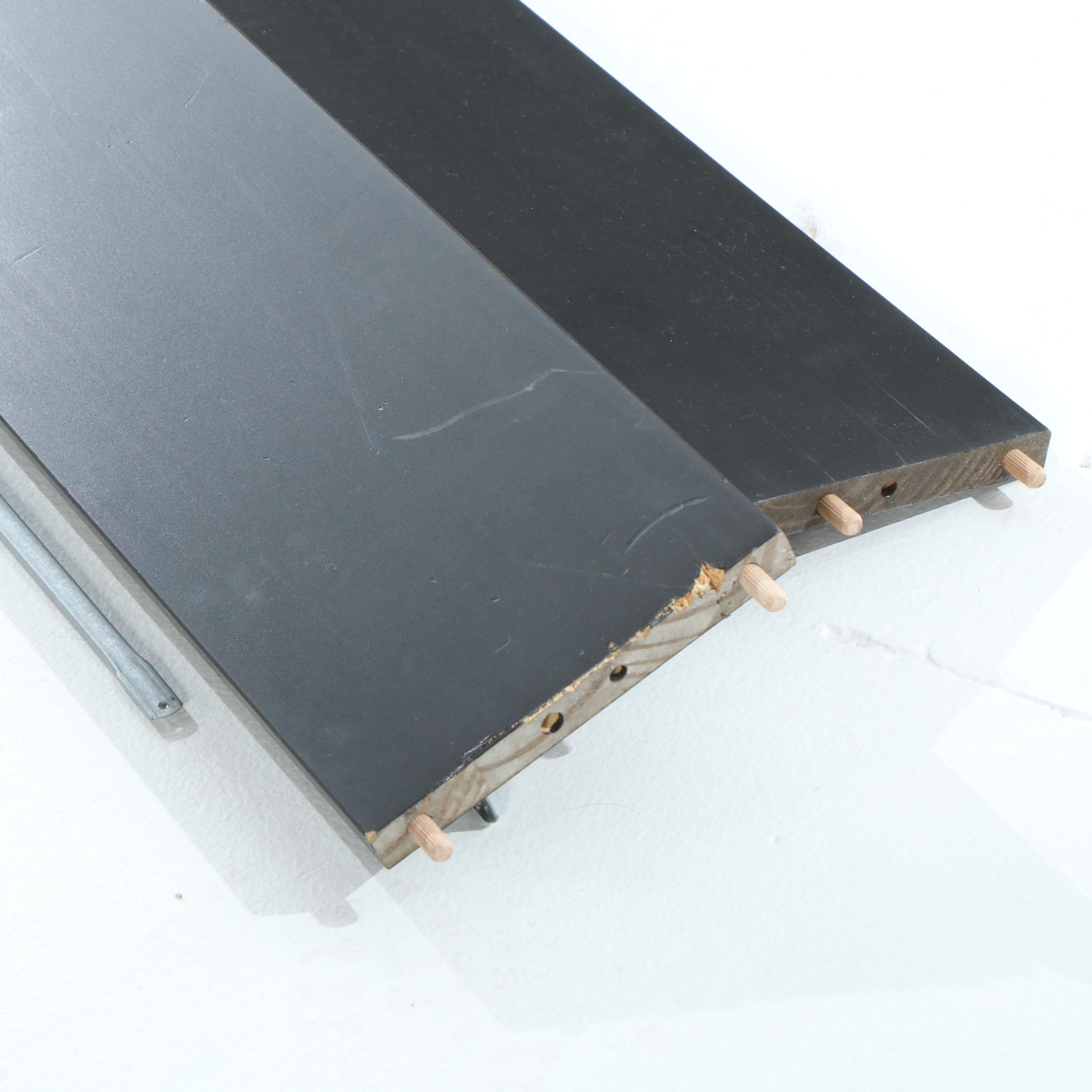 Carina Bengs for IKEA "Hemnes" Pine Queen Size Bed Frame in Black-Brown Finish