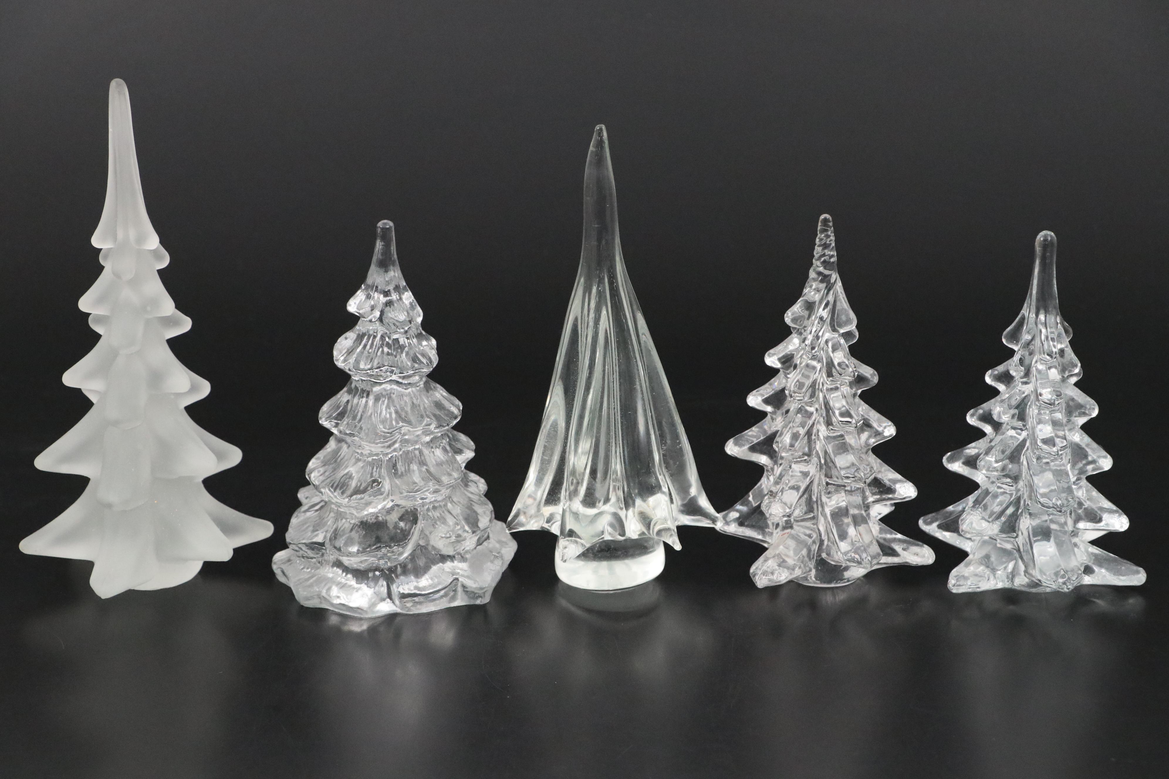 Lenox "Holiday" Porcelain with More Porcelain and Glass Christmas Tree Figurines