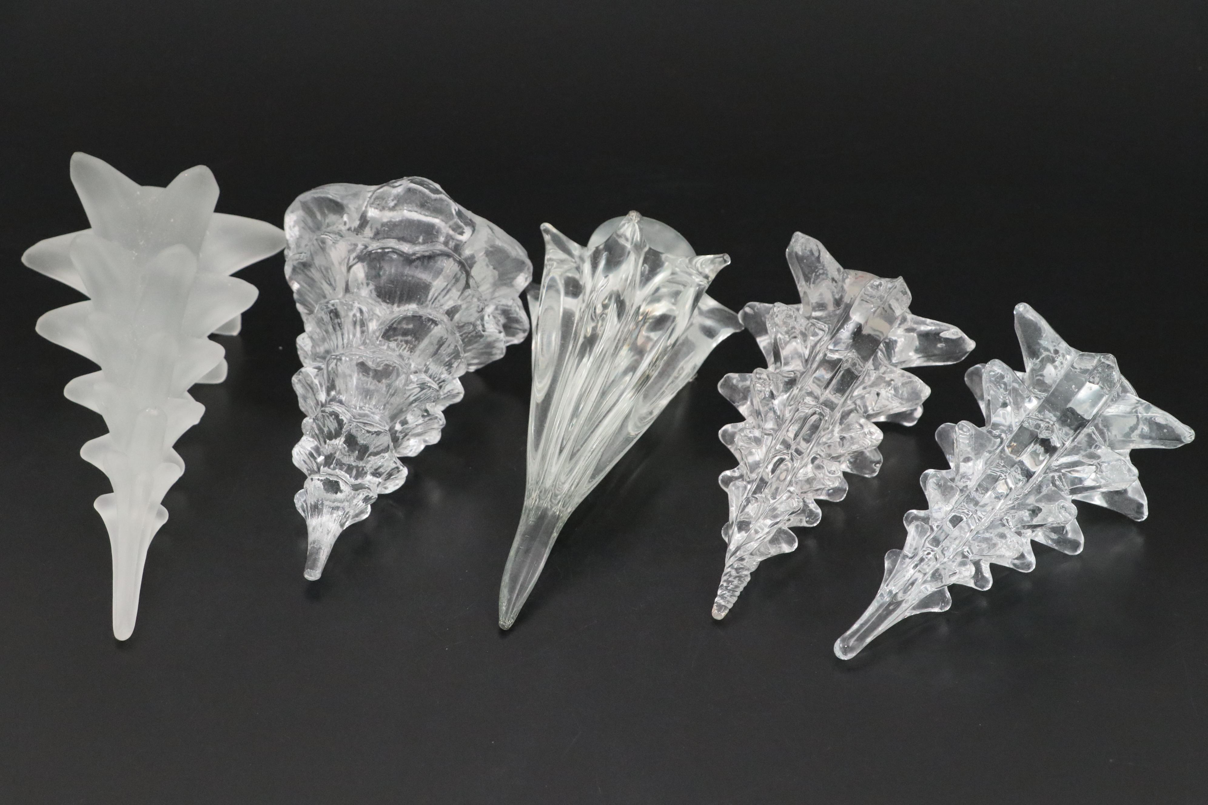 Lenox "Holiday" Porcelain with More Porcelain and Glass Christmas Tree Figurines