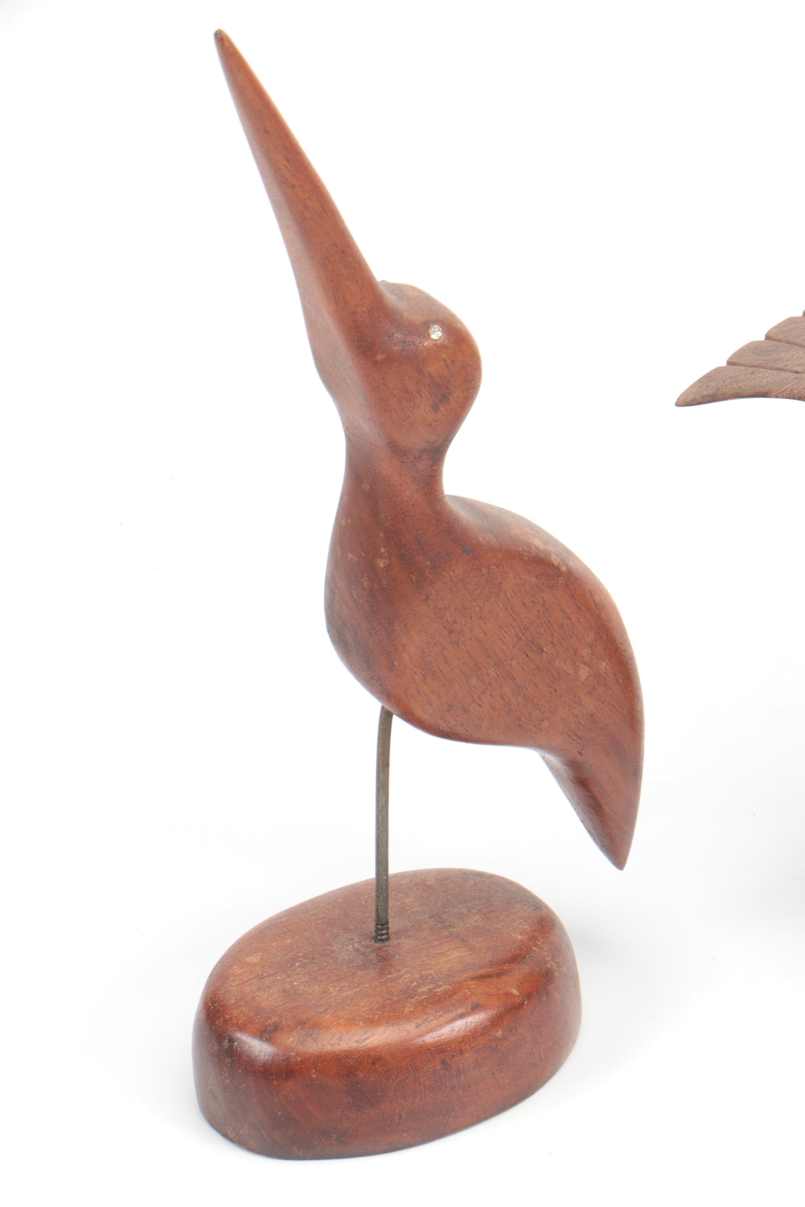 Kenyan Hand-Carved Polychrome Wooden Mask with Carved Wooden Figurines