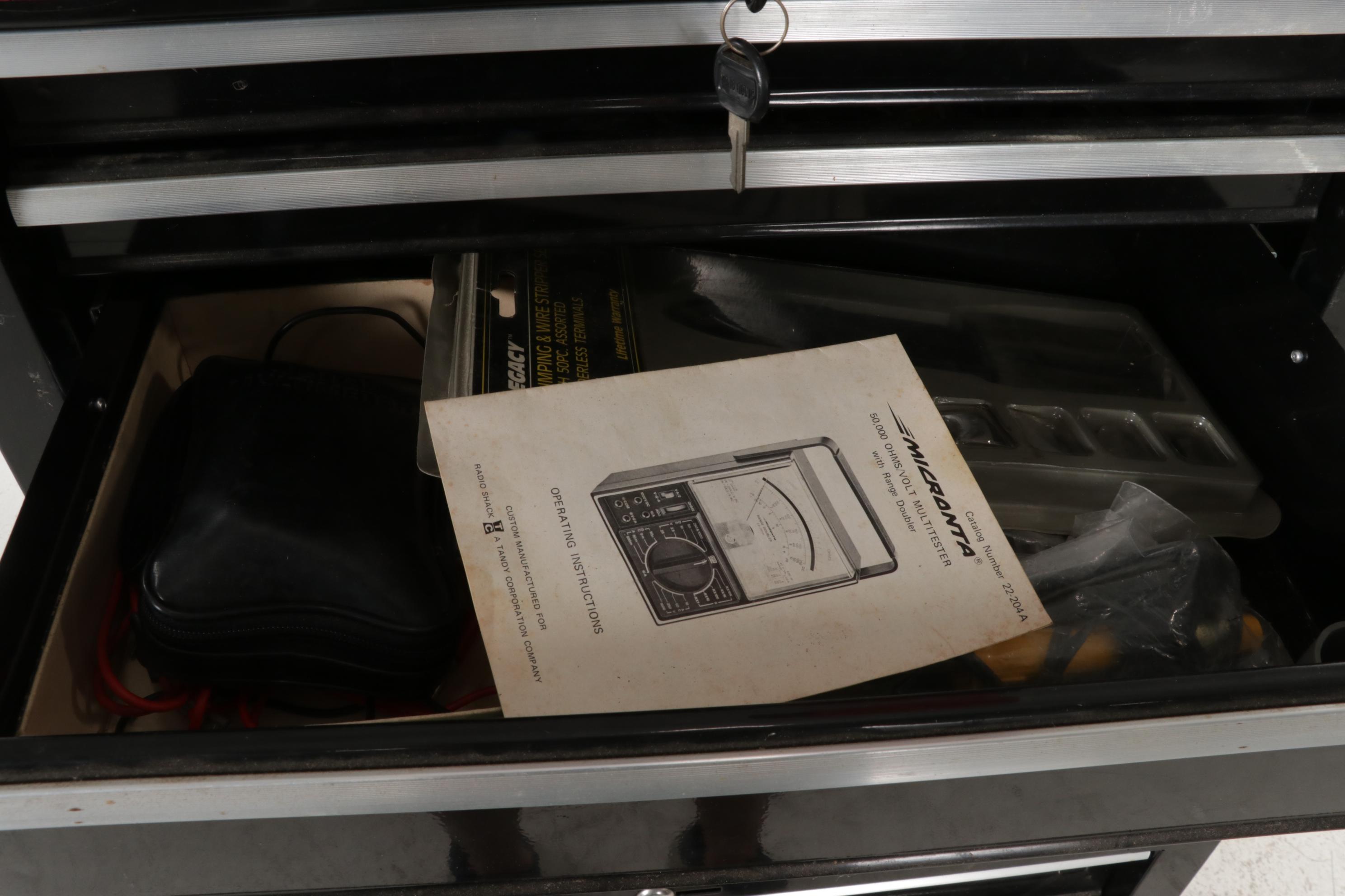 Stanley Two-Stack Tool Chest with Soldering Kit, Multimeter and More