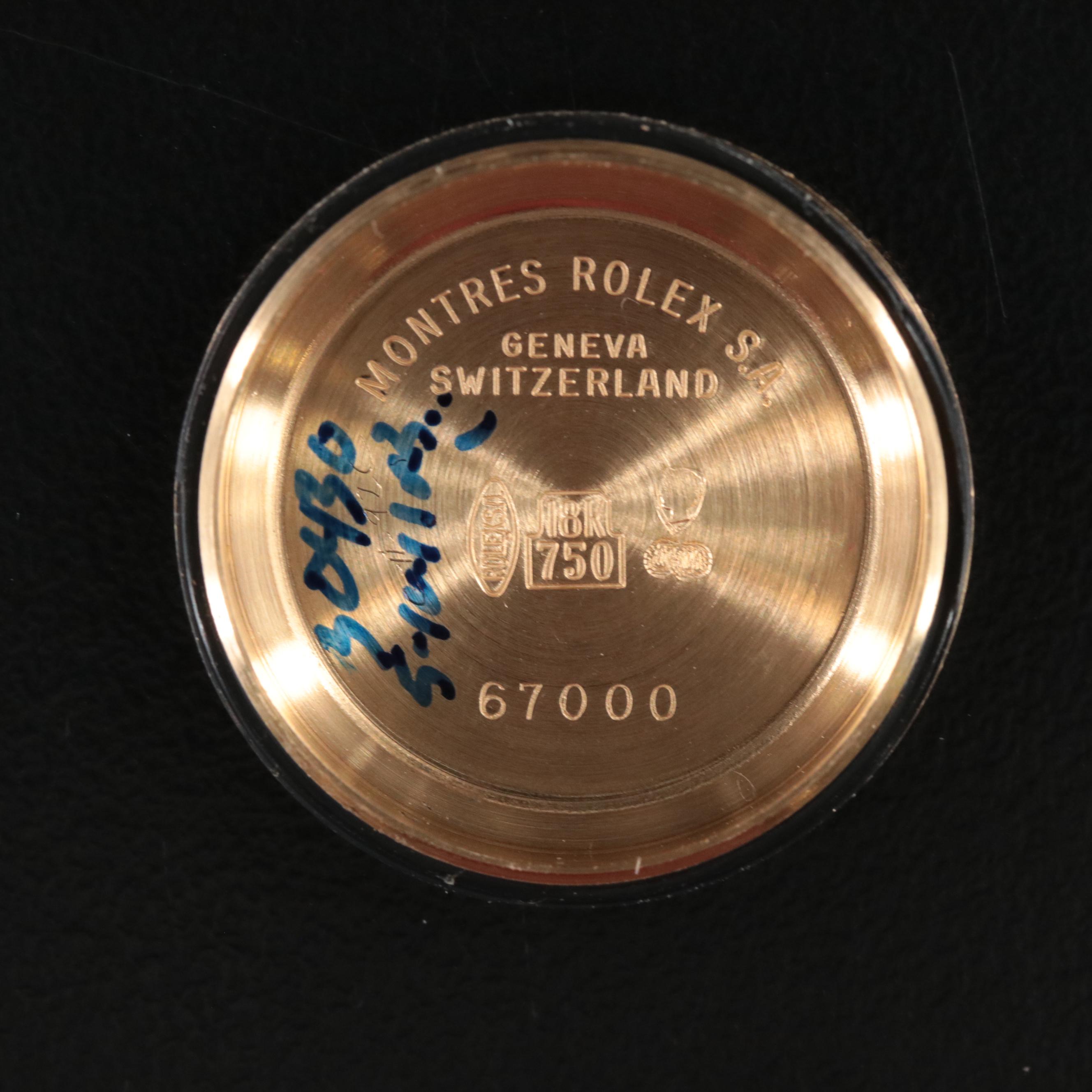 Rolex Oyster Perpetual 18K Yellow Gold 26MM Automatic Watch