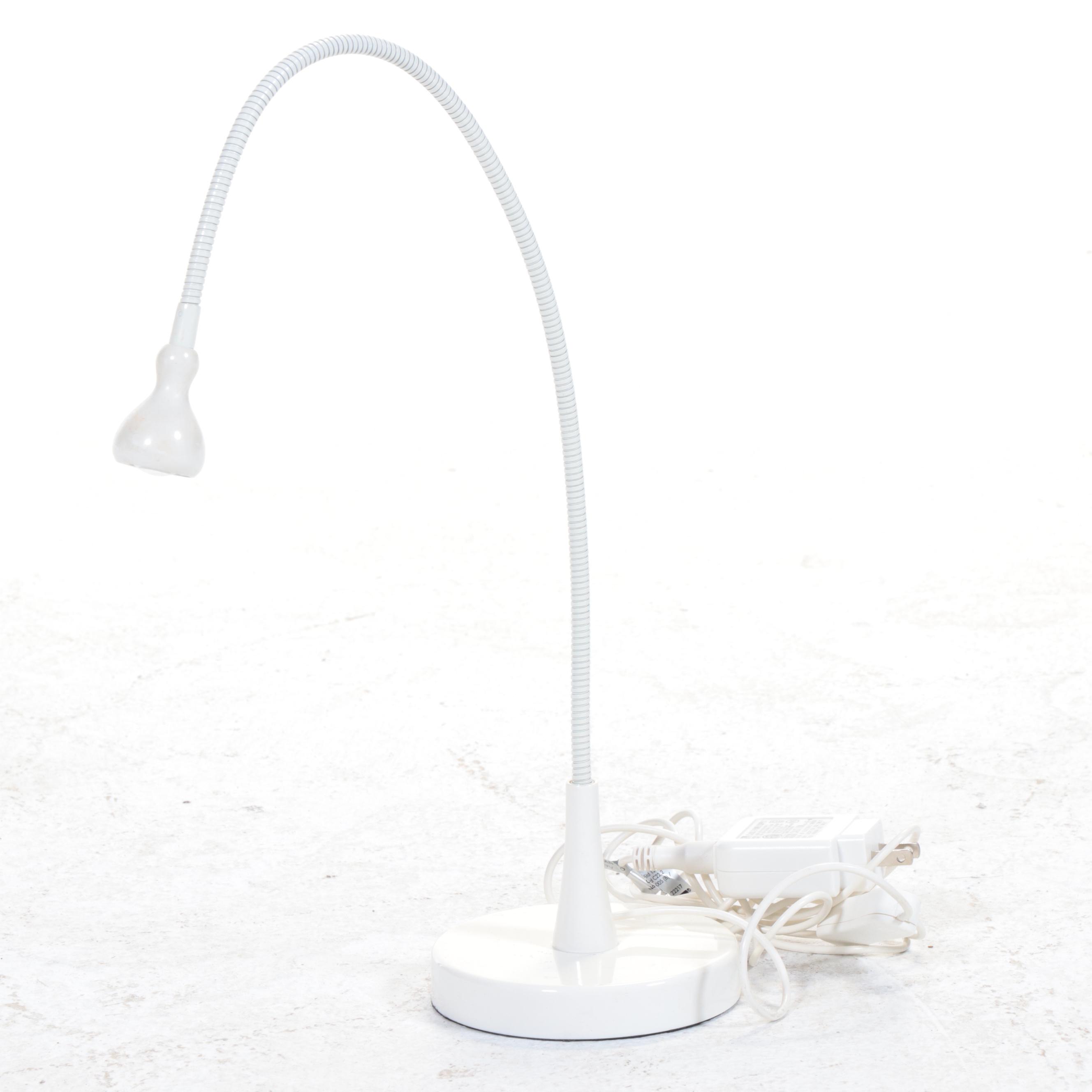 Halogen Cantilever Floor Task Lamp With Halogen Desk Lamp, Contemporary