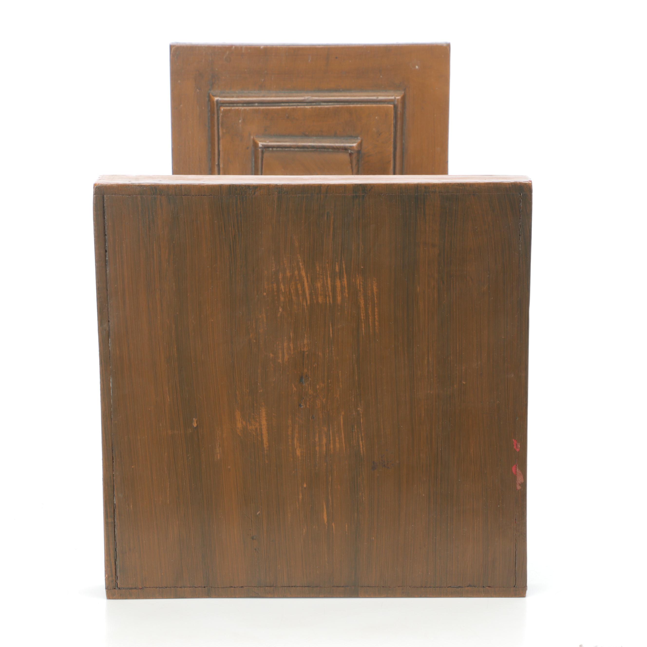 Painted, Turned Wood Pedestal