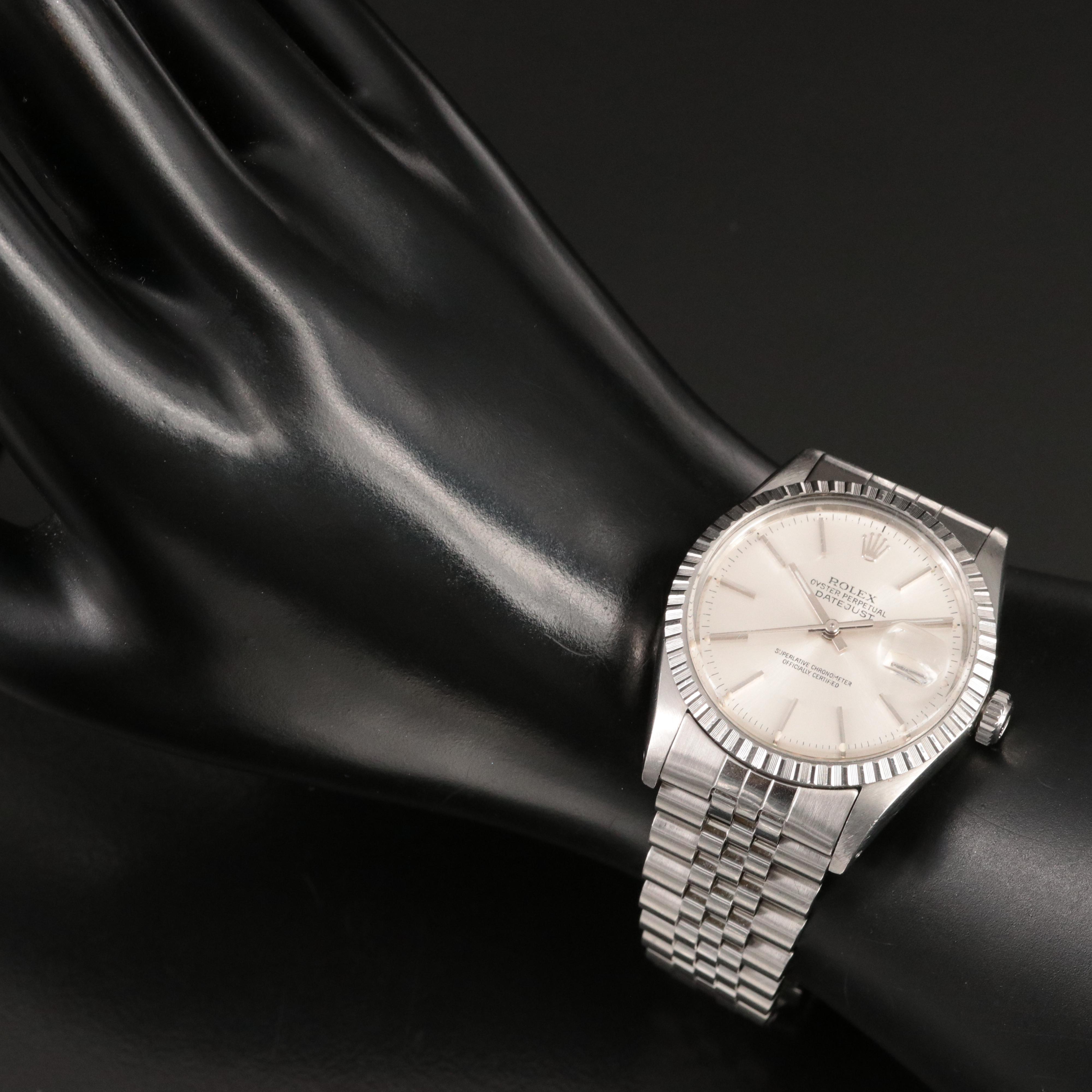 1984 Rolex Datejust Stainless Steel Automatic Watch