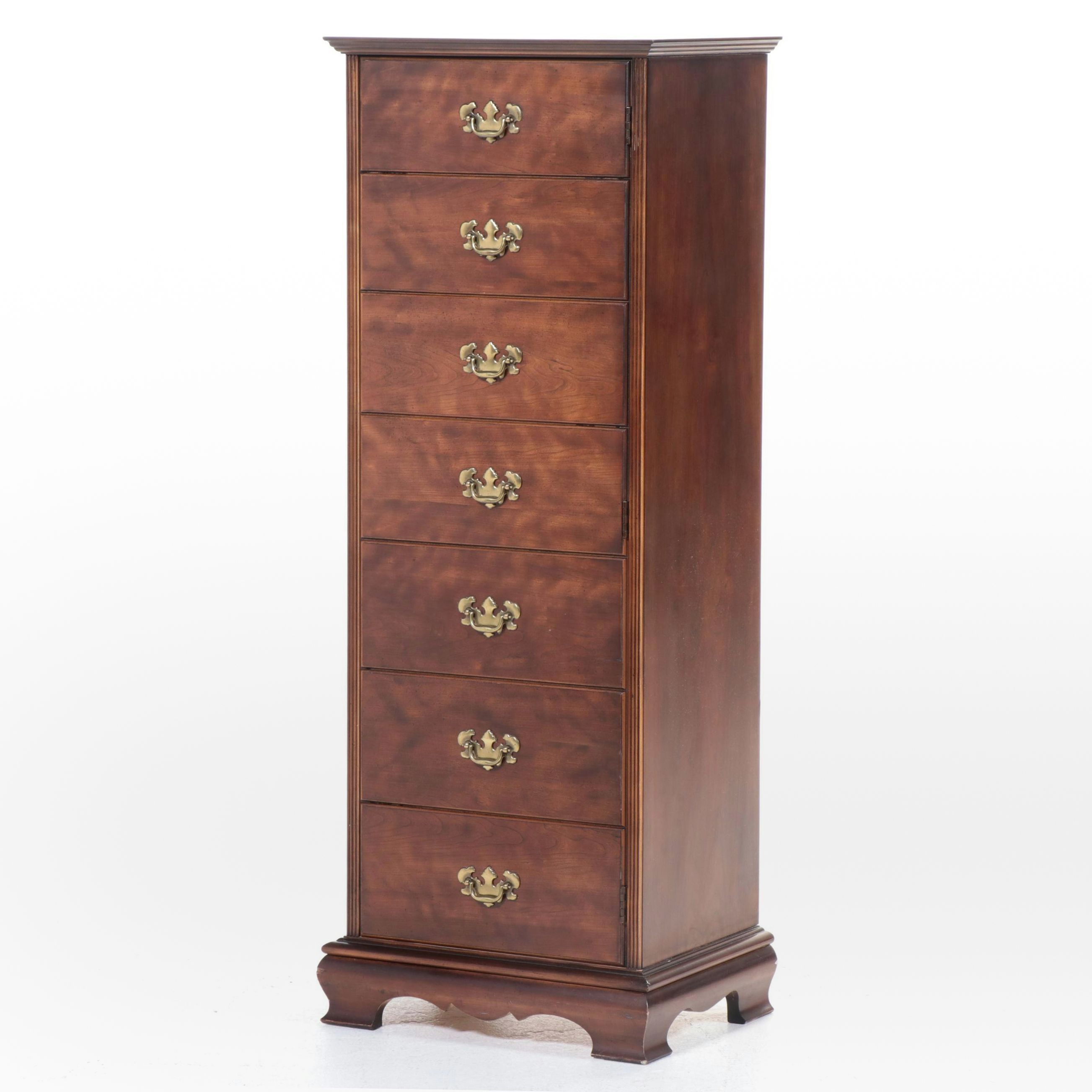 Lane "Armoire Collection" Federal Style Cherrywood and Cedar Linen Cabinet