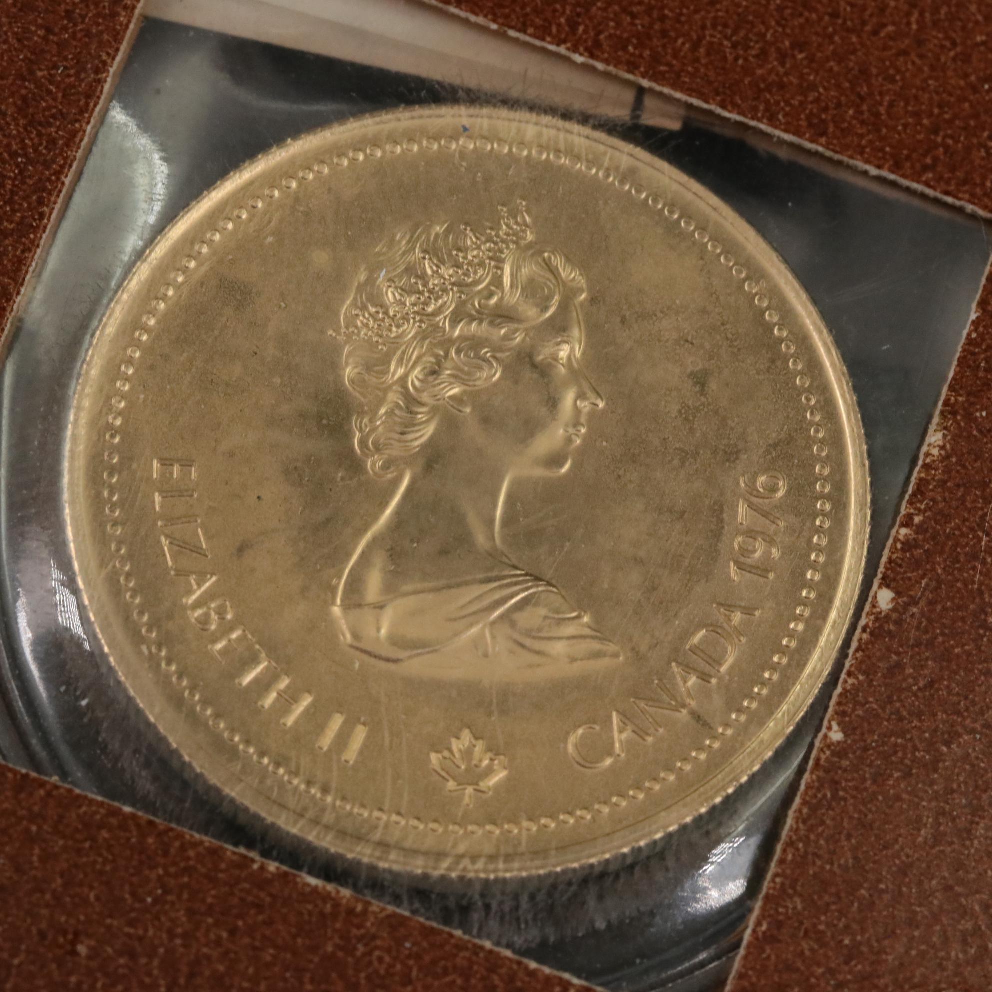 Two 1976 Canadian $100 Olympic Commemorative Gold Coins