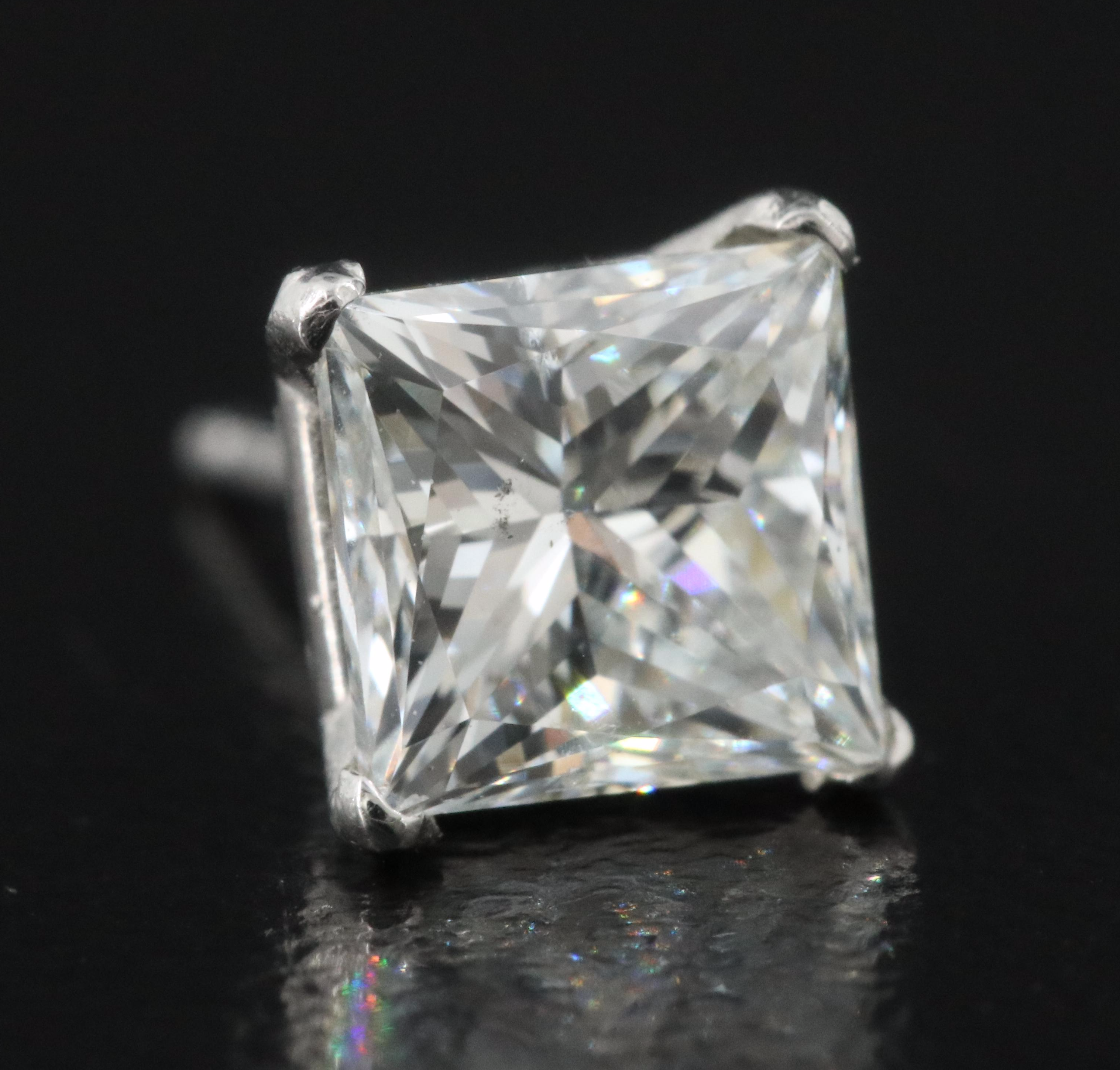 Platinum 2.03 CTW Diamond Stud Earrings