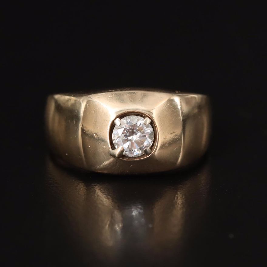 14K 0.46 CT Diamond Ring