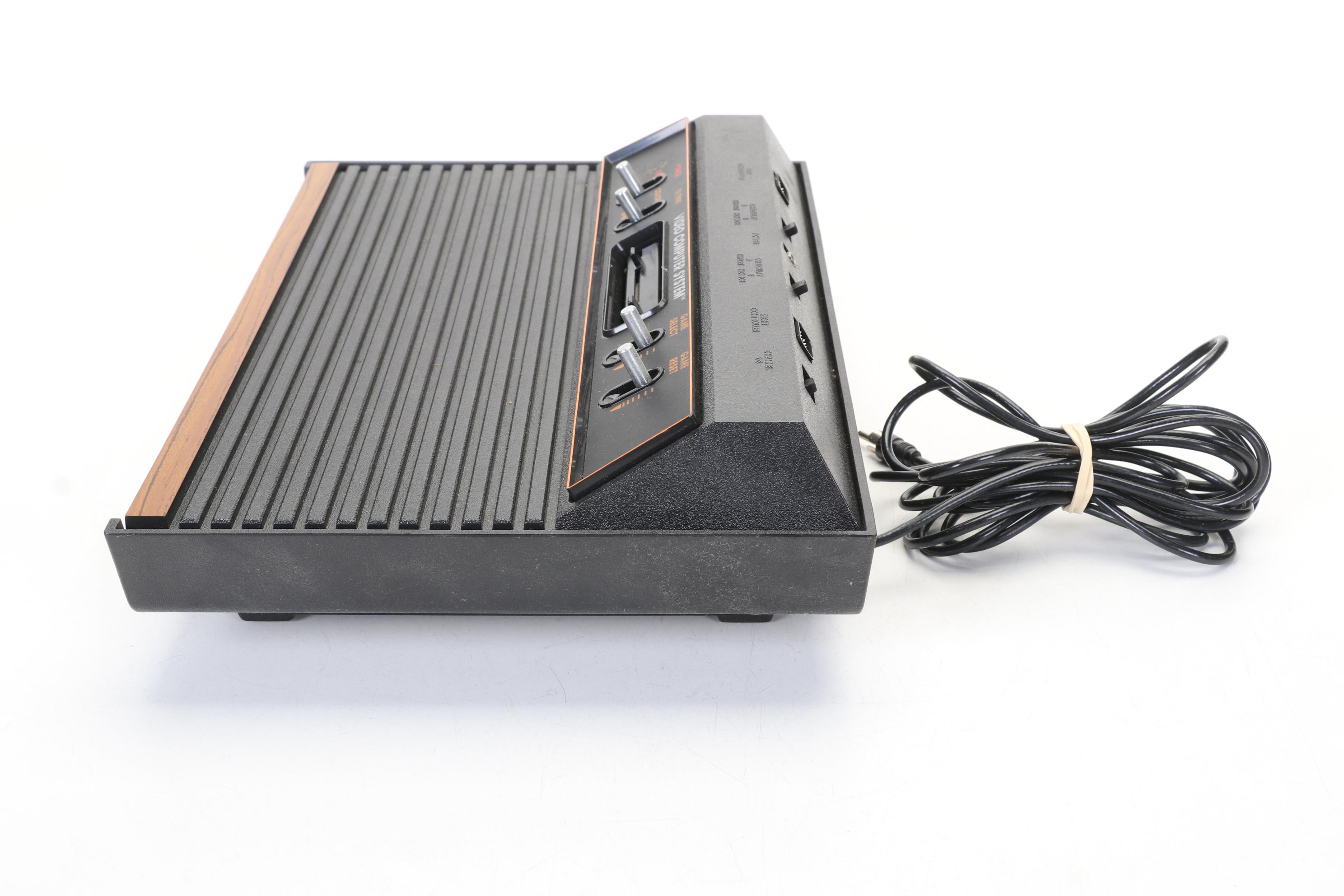 Atari CX-2600 Game Console with Games and Box, Late 20th Century