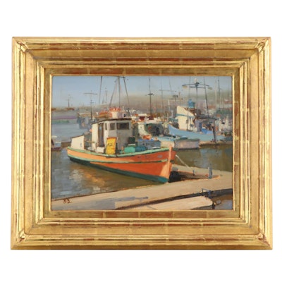 Brian Blood Oil Painting "The Tina Louis-Moss Landing," 2005