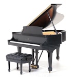 Steinway Model M Grand Piano with Matte Black Finish