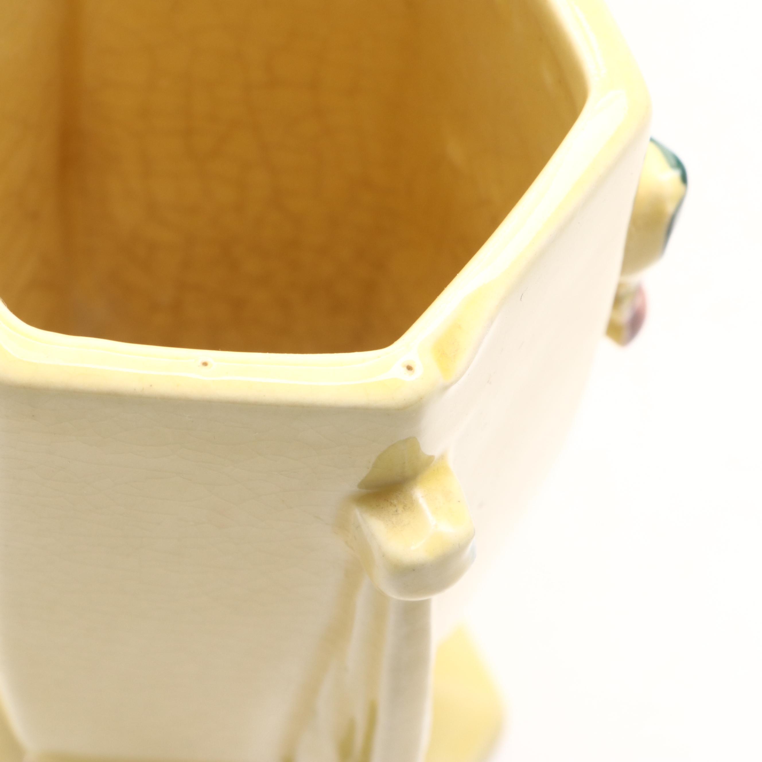 McCoy Pottery Double Handle Vase with More Ceramic Vases and Planters