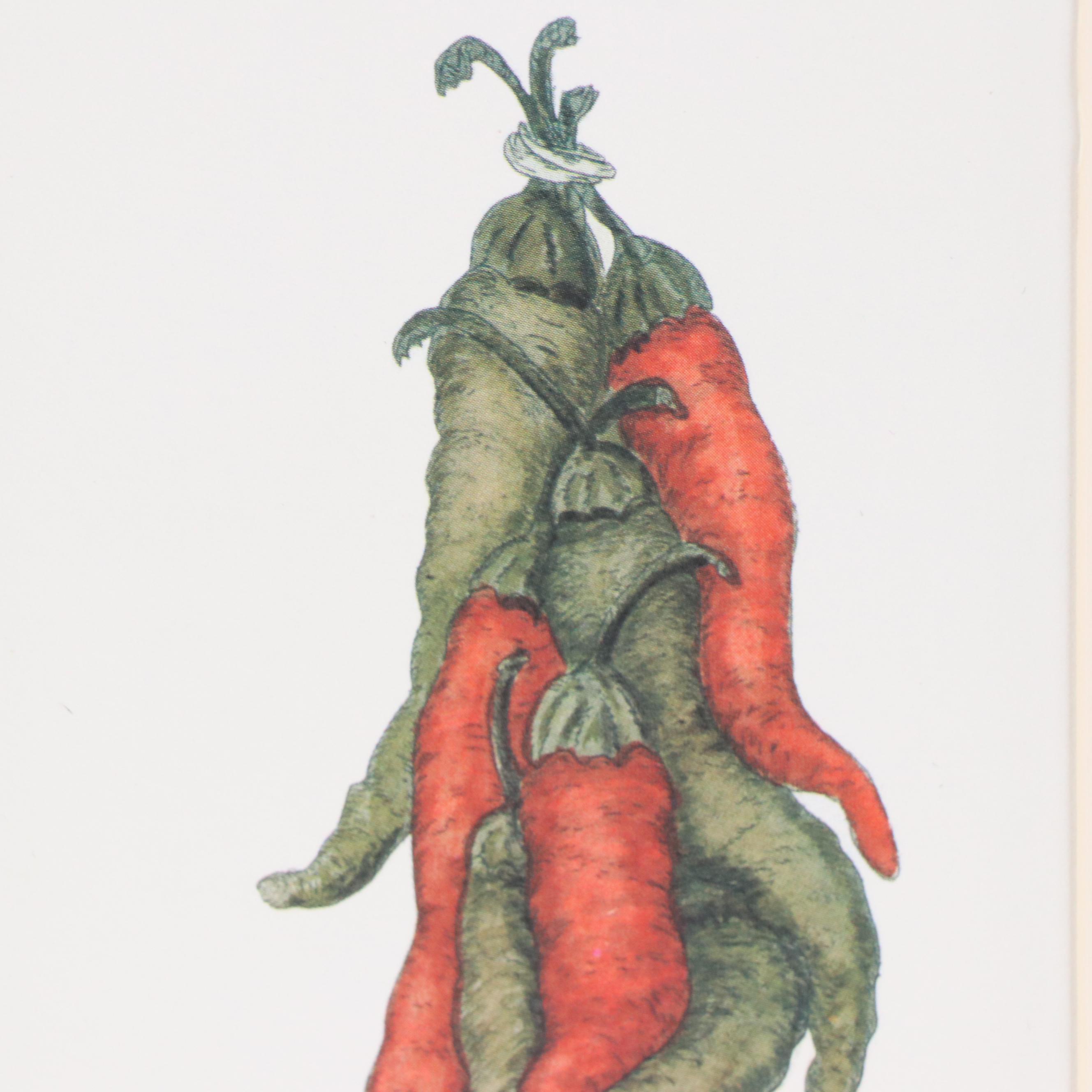 Marty Fyne Offset Lithograph of Peppers "Hot Bunch"