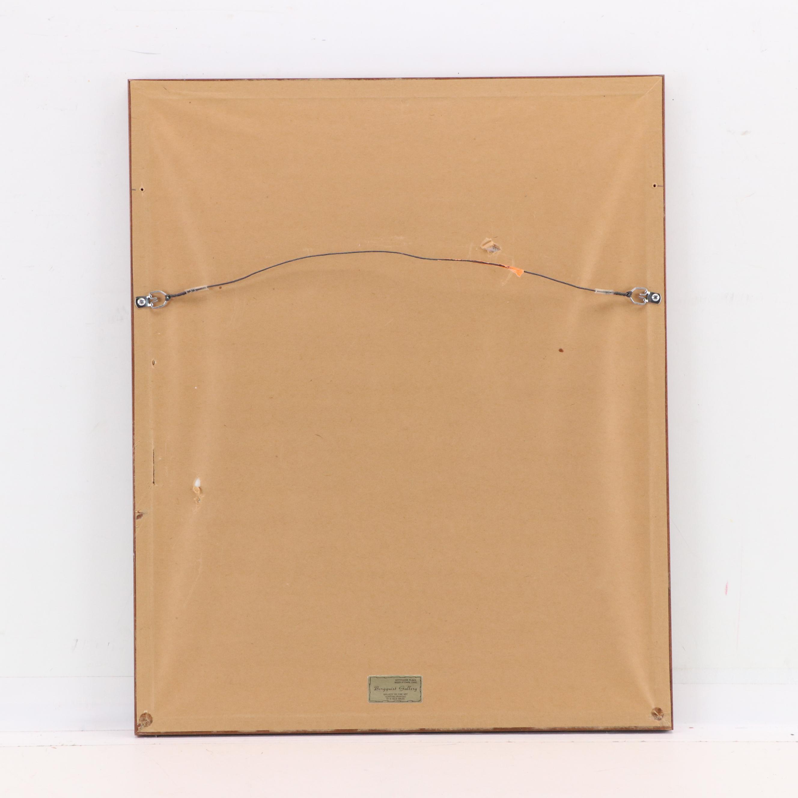 John Ruthven Offset Lithograph "Mourning Dove," 1971