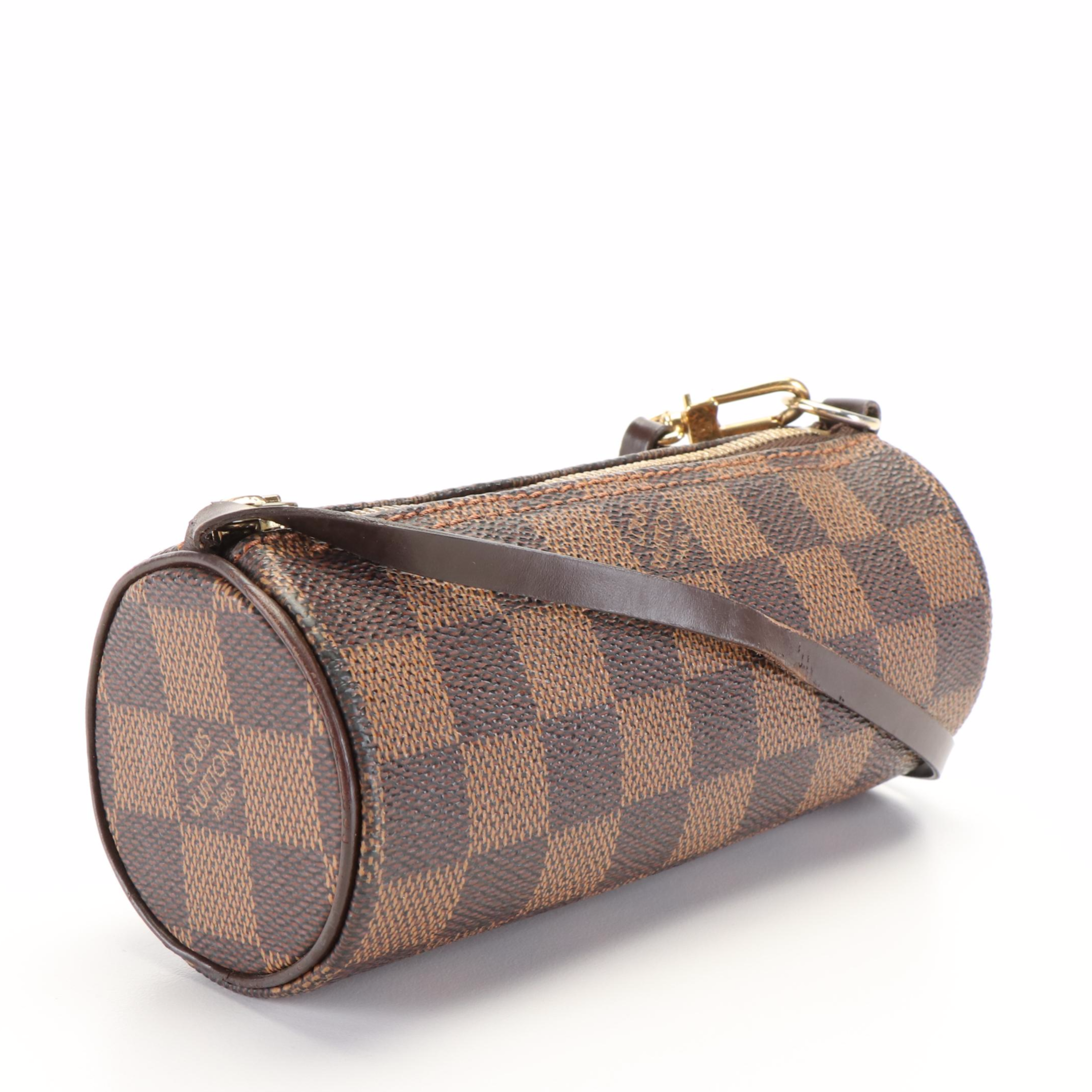 Louis Vuitton Mini Papillon Pochette in Brown Damier Ebene Coated Canvas