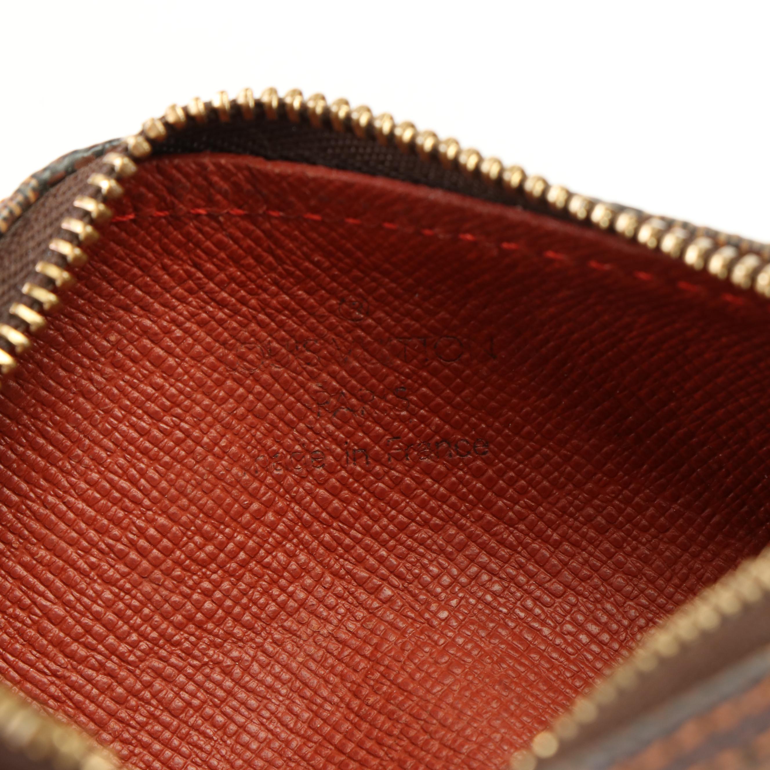 Louis Vuitton Mini Papillon Pochette in Brown Damier Ebene Coated Canvas