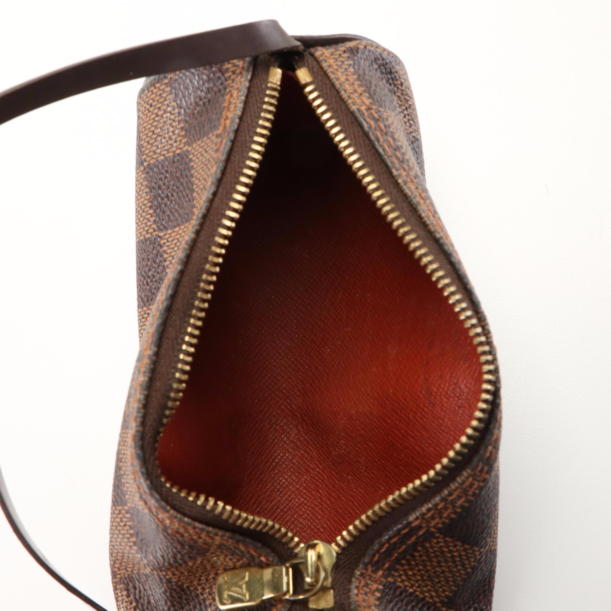Louis Vuitton Mini Papillon Pochette in Brown Damier Ebene Coated Canvas