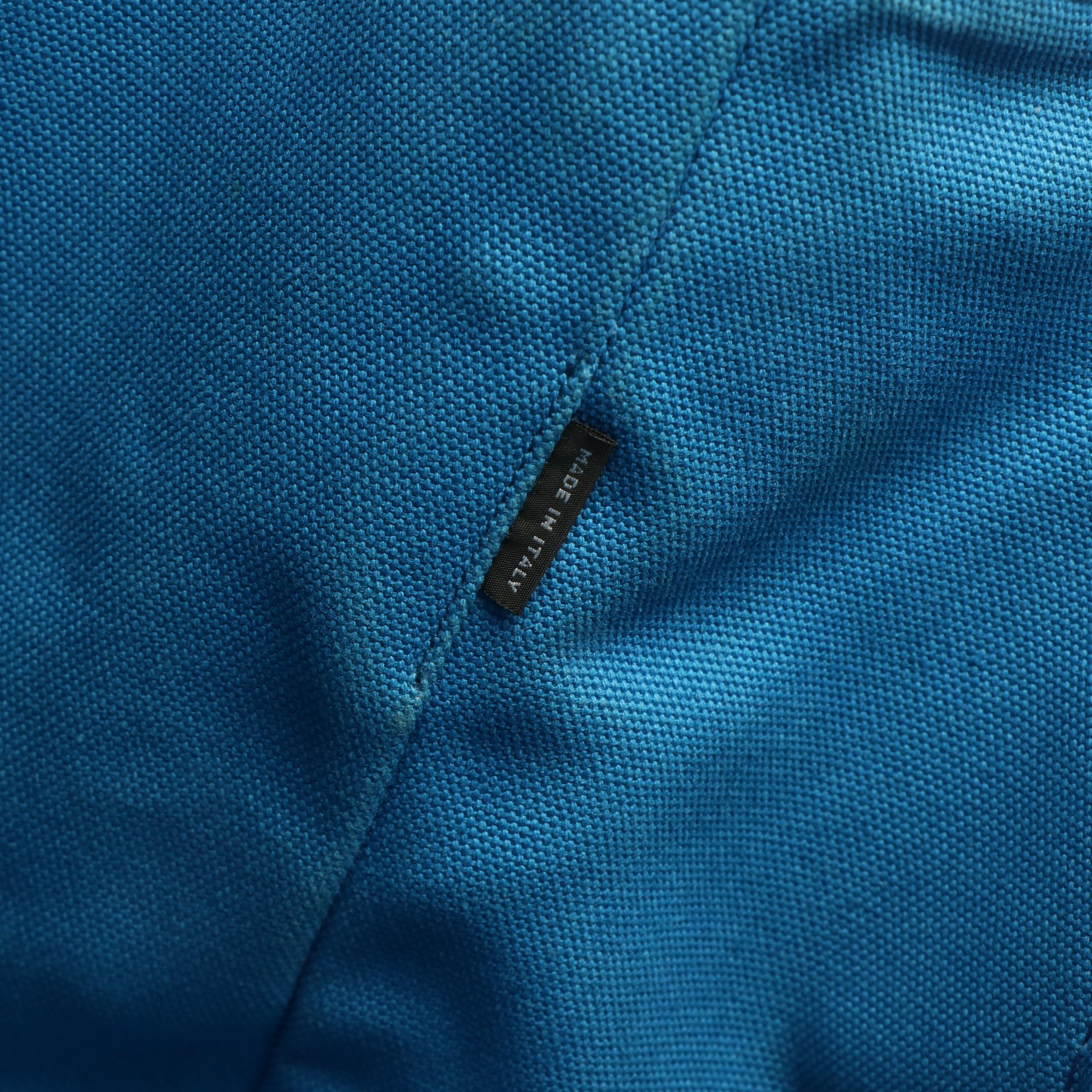 Prada Canapa Logo Tote Bag in Blue Canvas