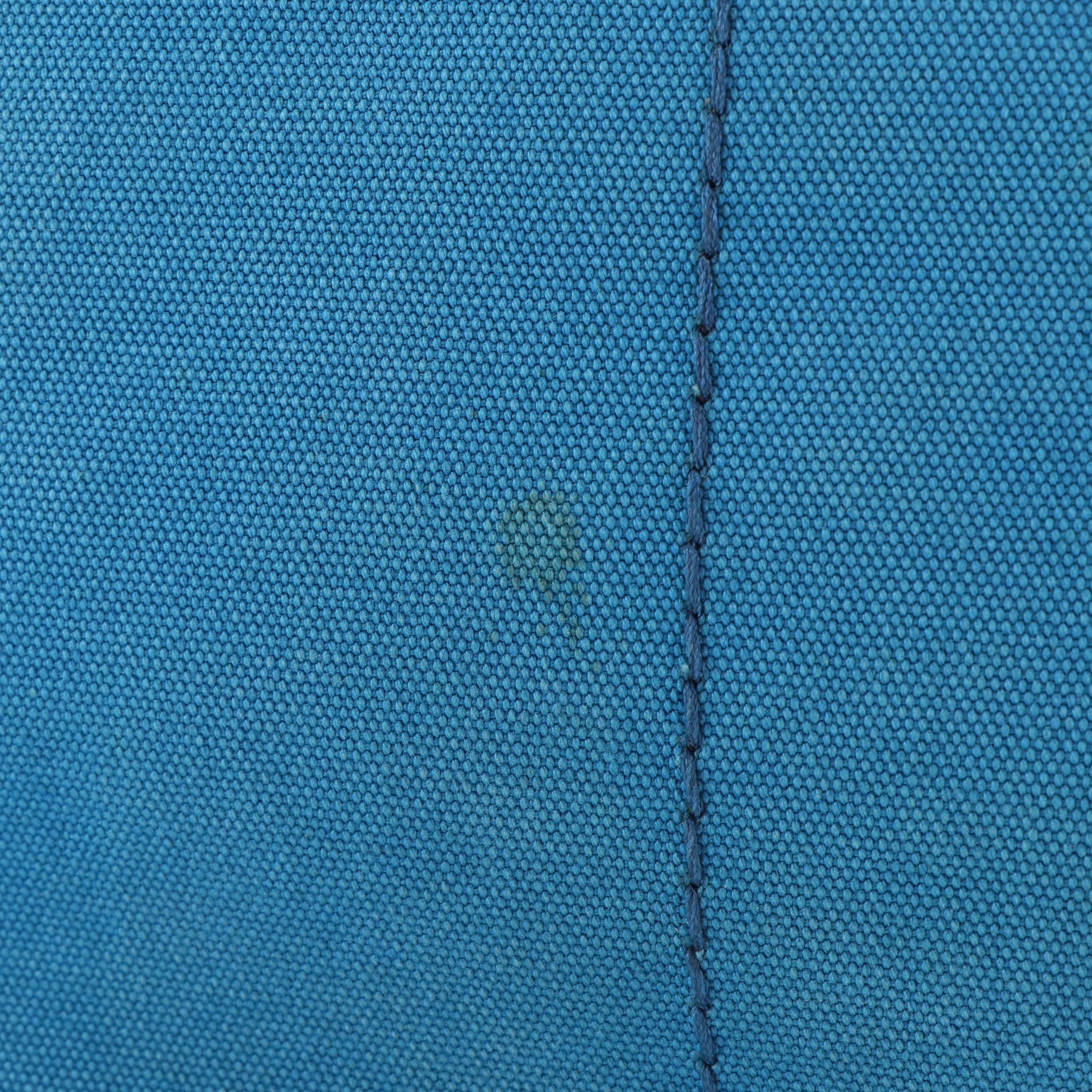 Prada Canapa Logo Tote Bag in Blue Canvas