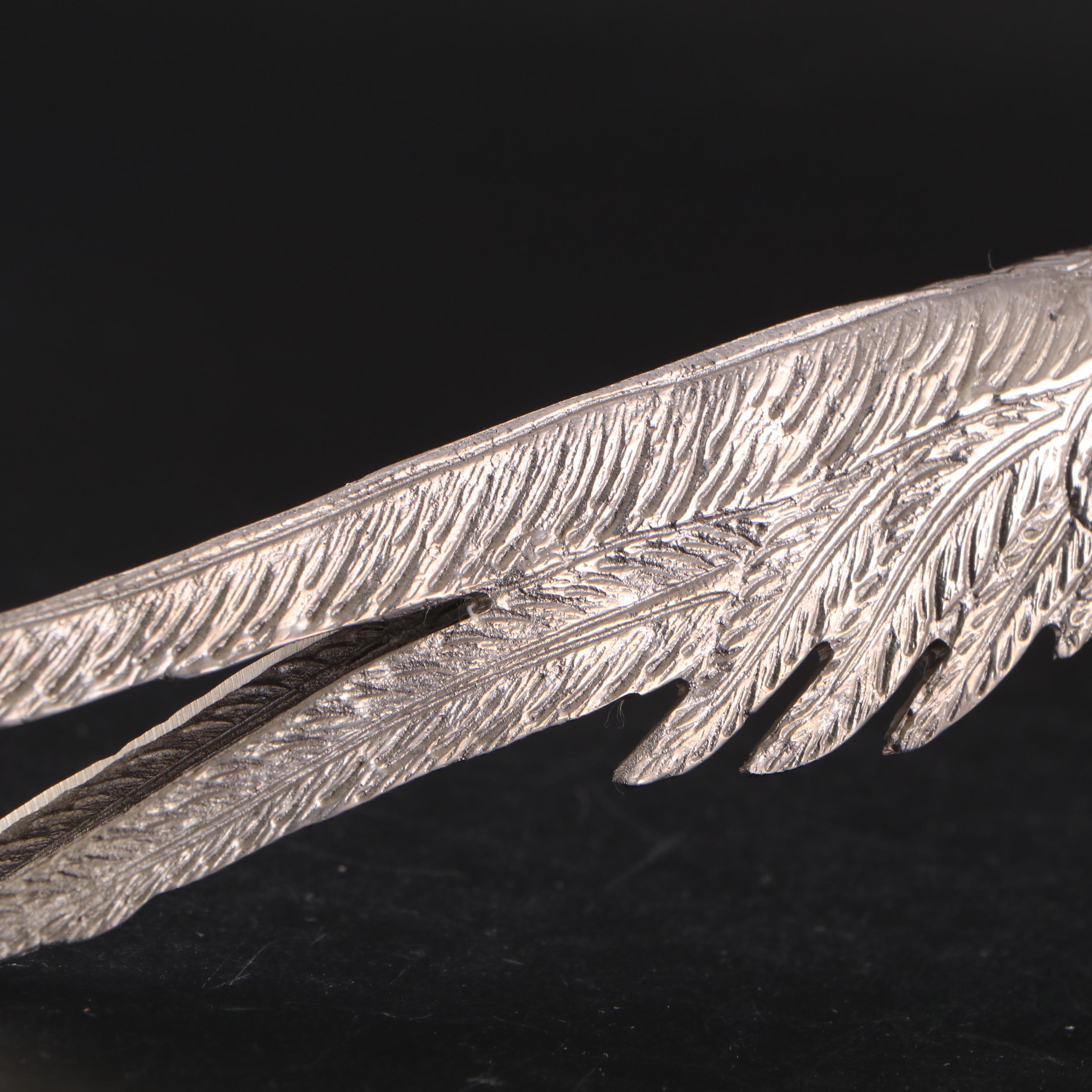 Pair of Silver Plated Pheasant Figurines, Mid-20th Century