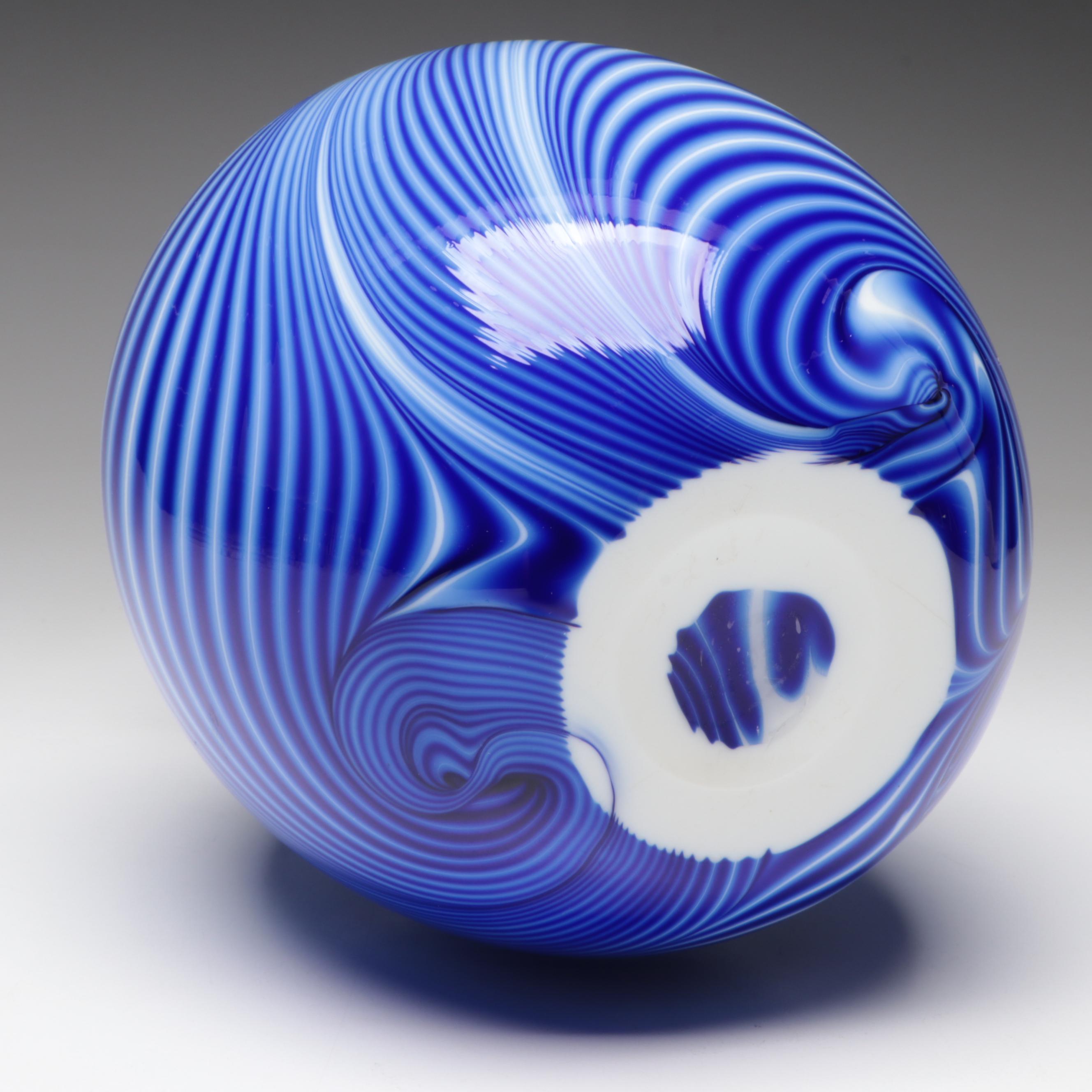 Dave Fetty for Fenton Labyrinth Limited Edition Glass Vase, 1975