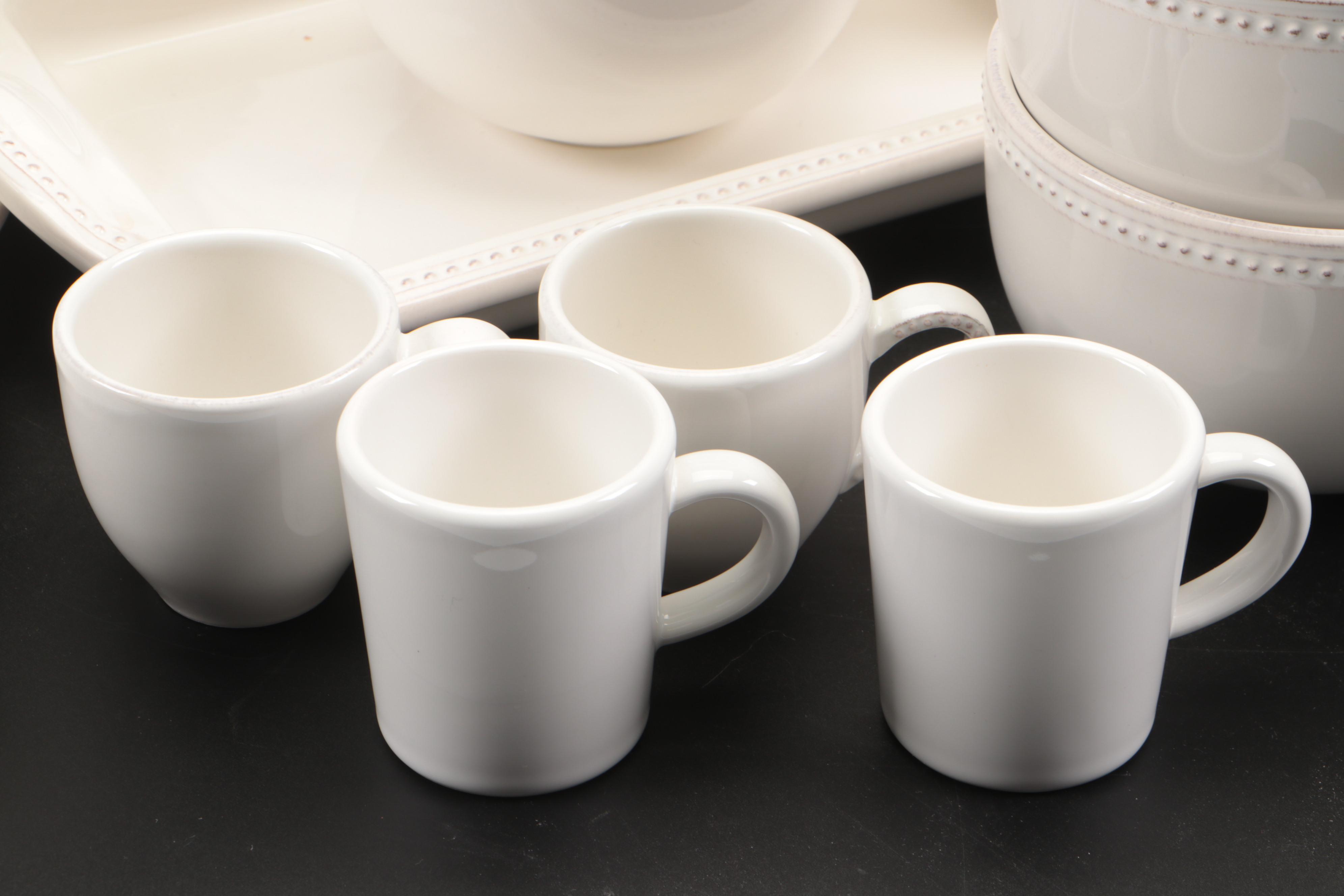Sur La Table "Pearl" Stoneware Dinnerware