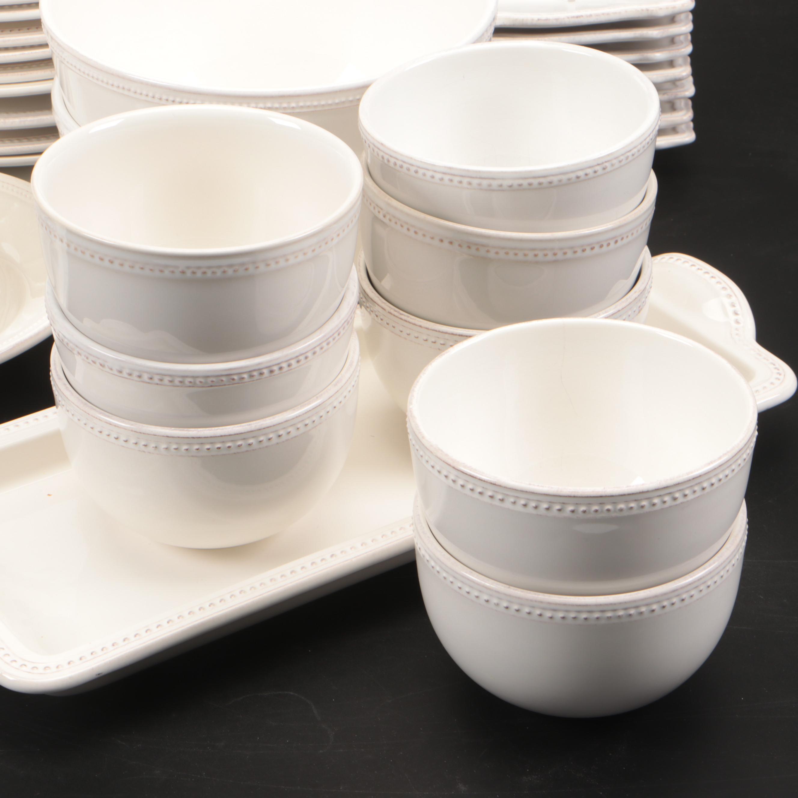 Sur La Table "Pearl" Stoneware Dinnerware