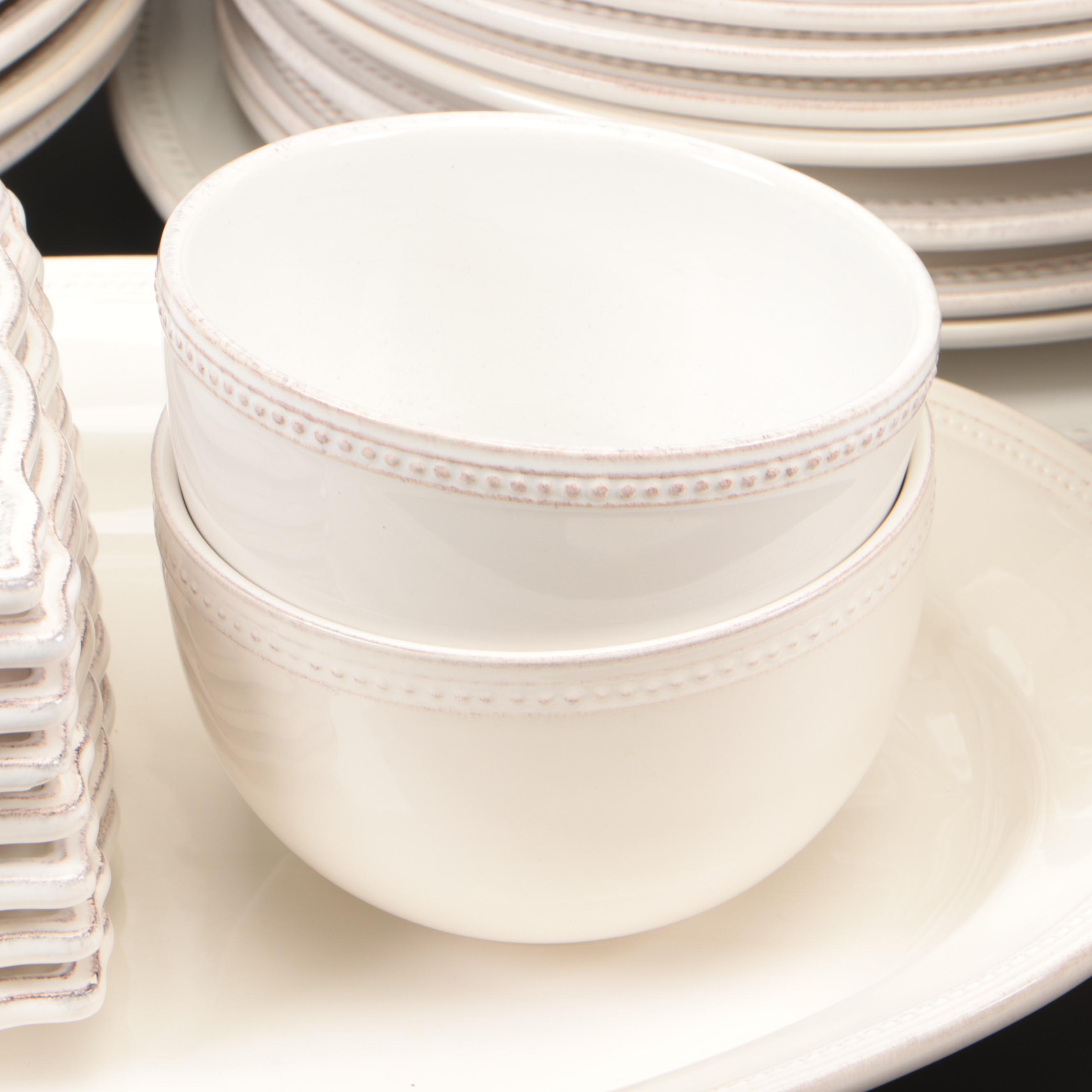 Sur La Table "Pearl" Stoneware Dinnerware