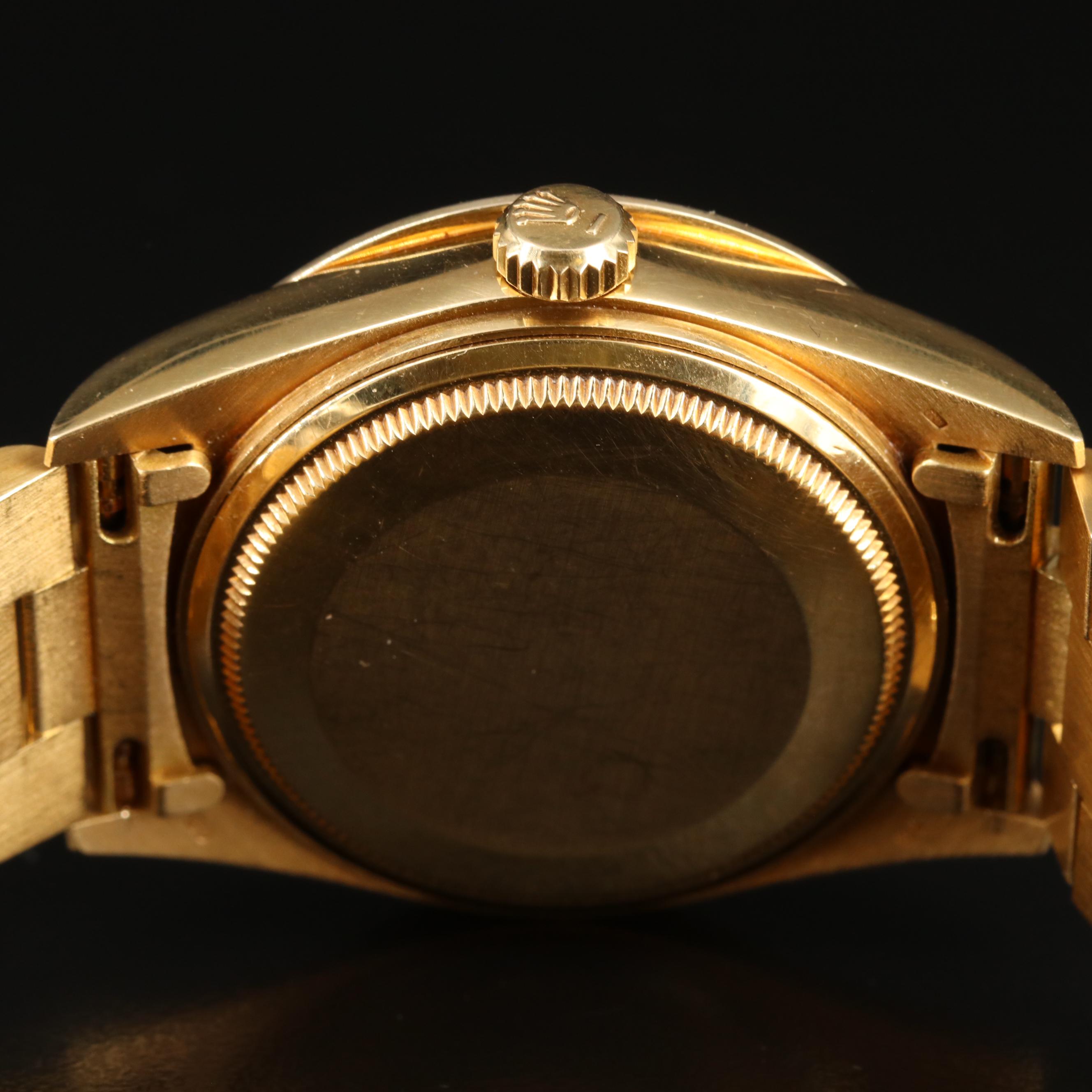 1987 Rolex 18k Day-Date 2.16 CTW Custom Diamond Dial & Bezel Watch