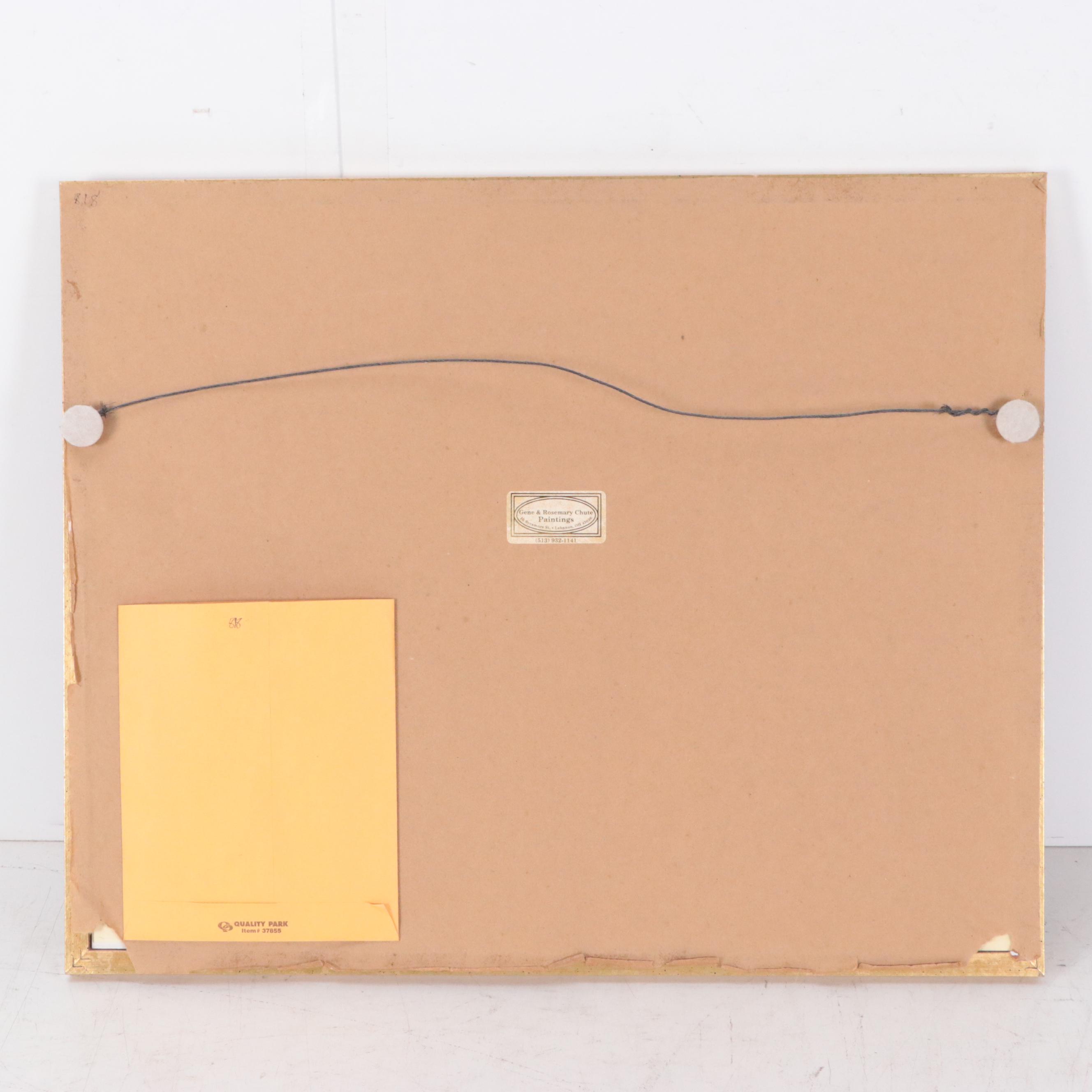 King Charles III Watercolor Painting "Cottage with Spring Flowers, Sutherland"