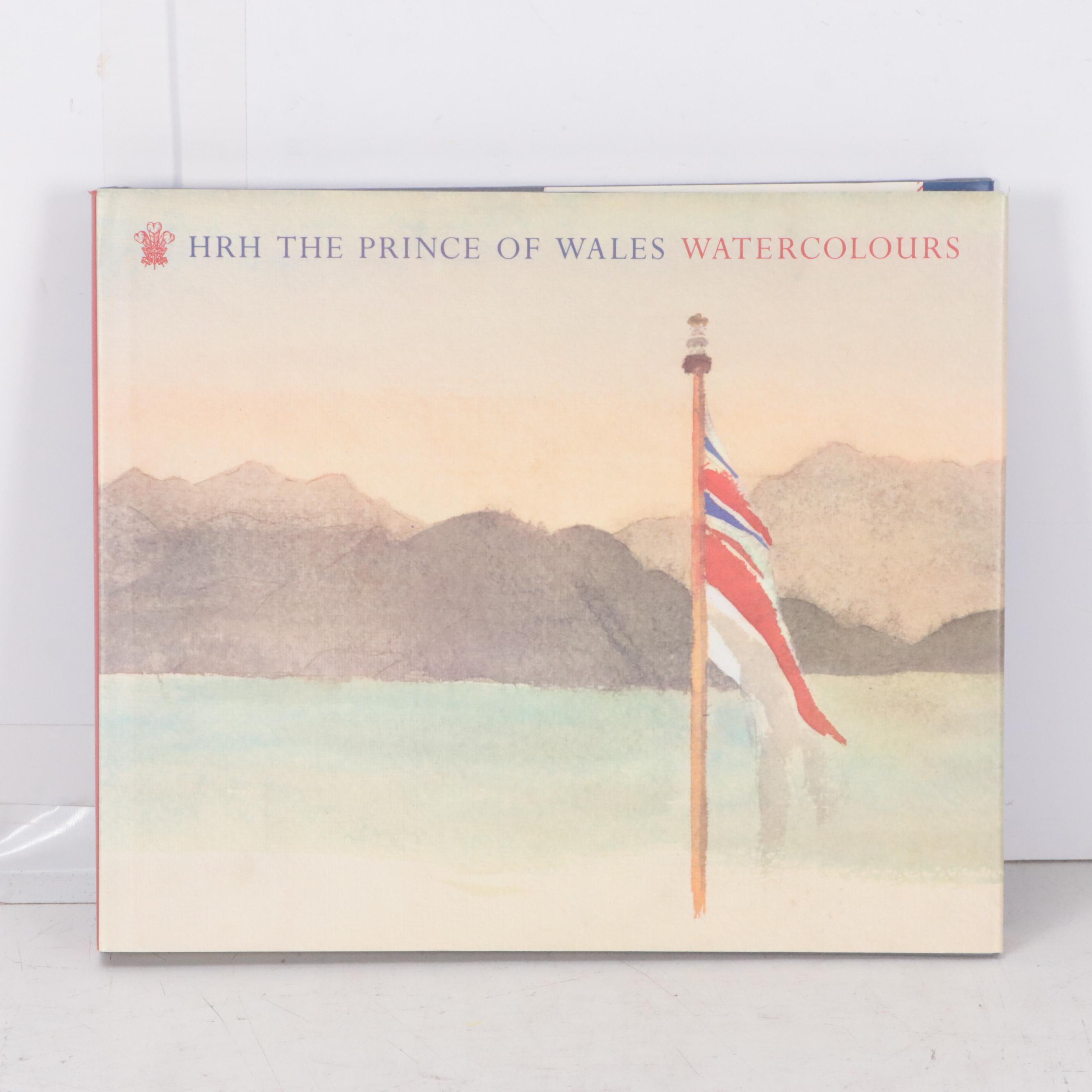 King Charles III Watercolor Painting "Cottage with Spring Flowers, Sutherland"