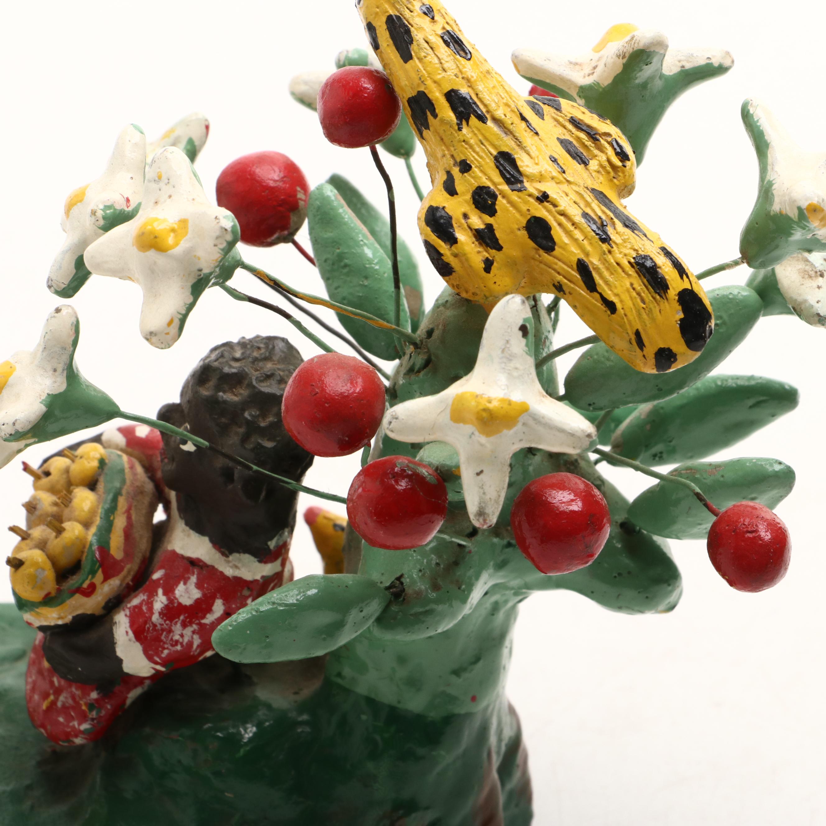 Hand-Painted Clay Rooster and Chicken Figurines