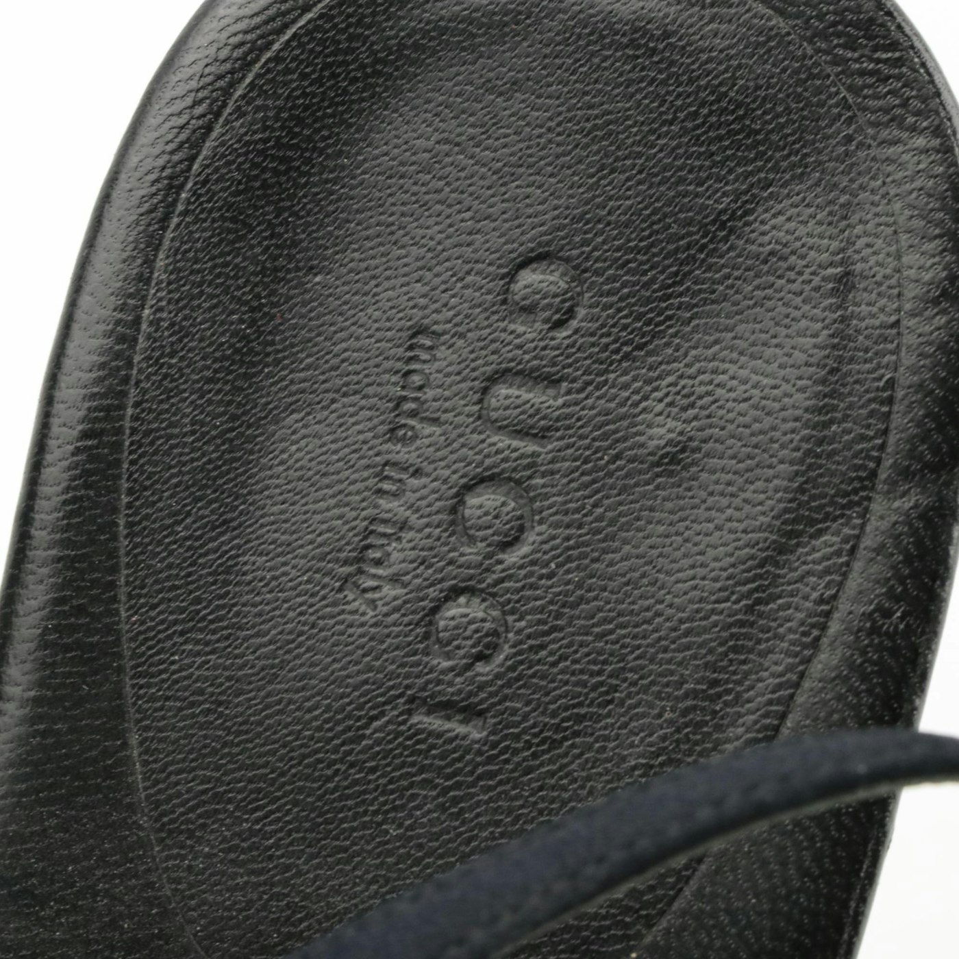 Gucci Black Satin/Leather Ankle Strap Sandals With Embellished Horsebit ...