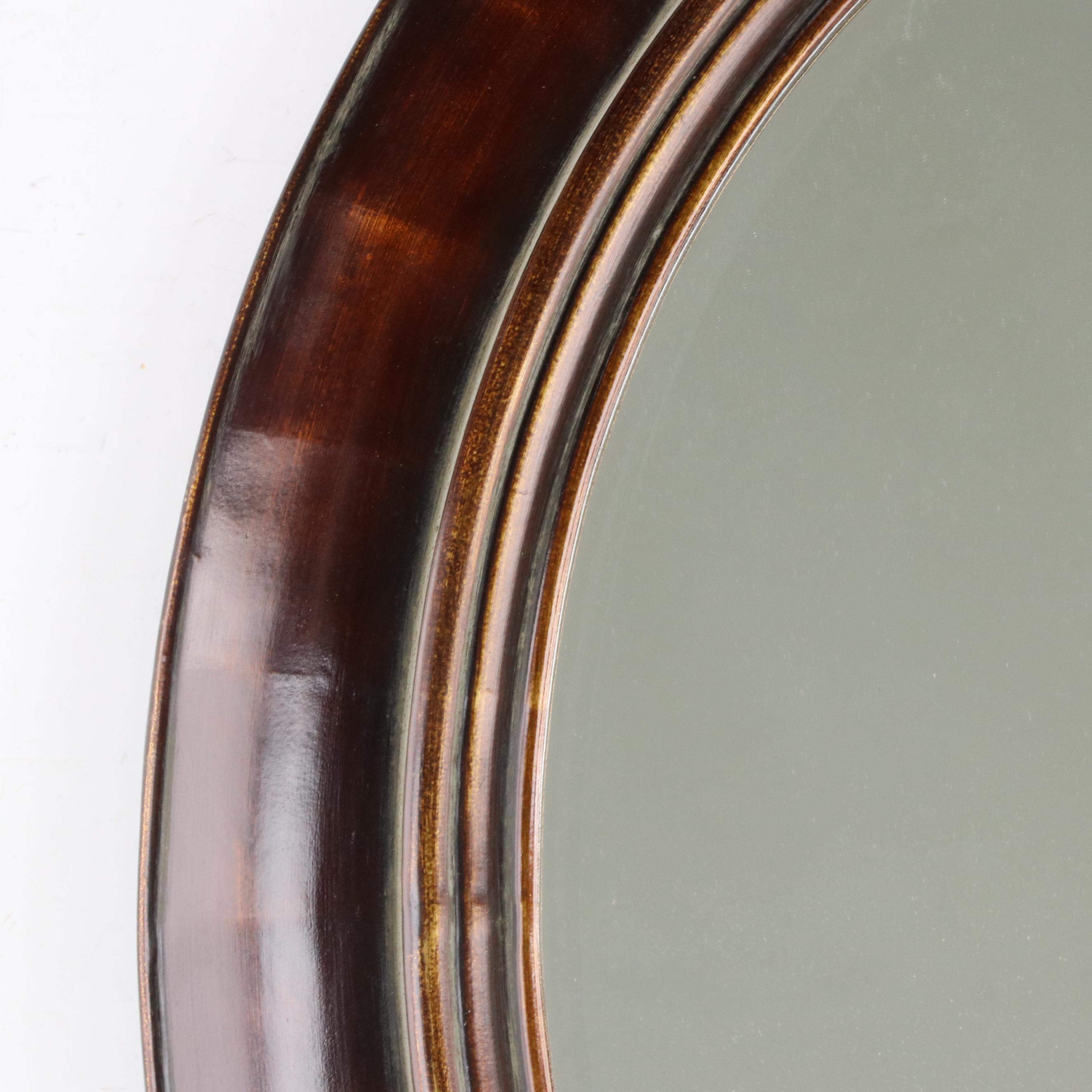 Uttermost Oval Composition and Beveled Glass Wall Mirror