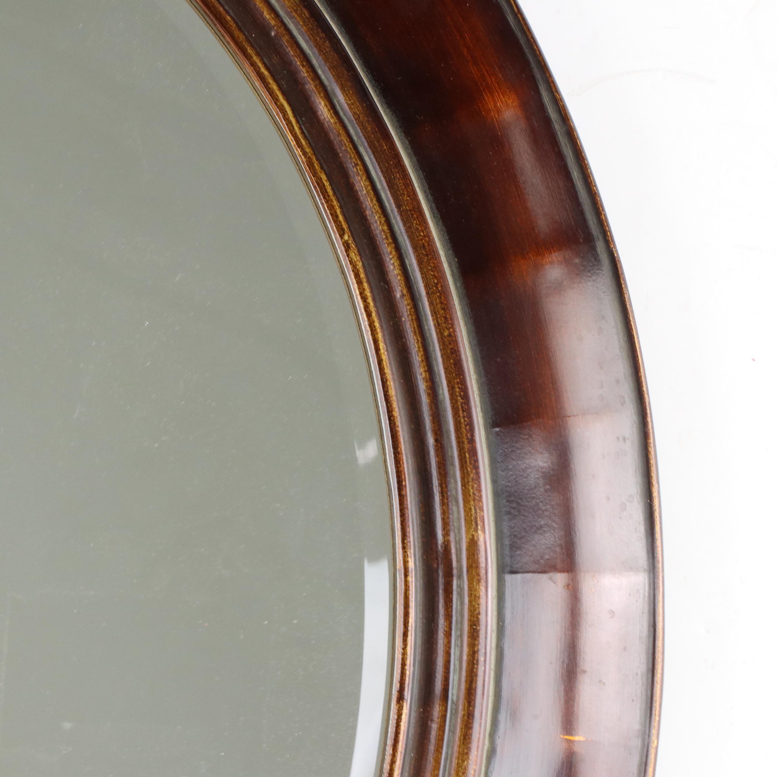 Uttermost Oval Composition and Beveled Glass Wall Mirror